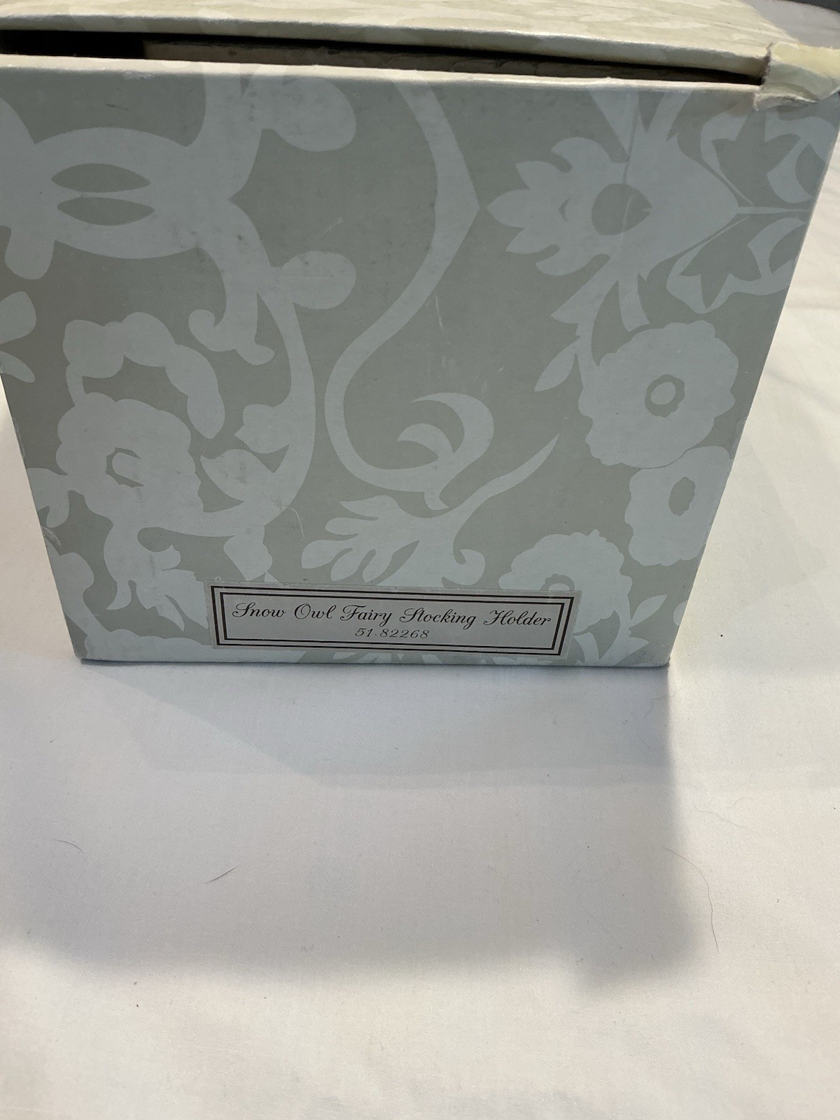 Mark Robert’s Snow Owl Fairy 22” Stocking Holder Very RARE!