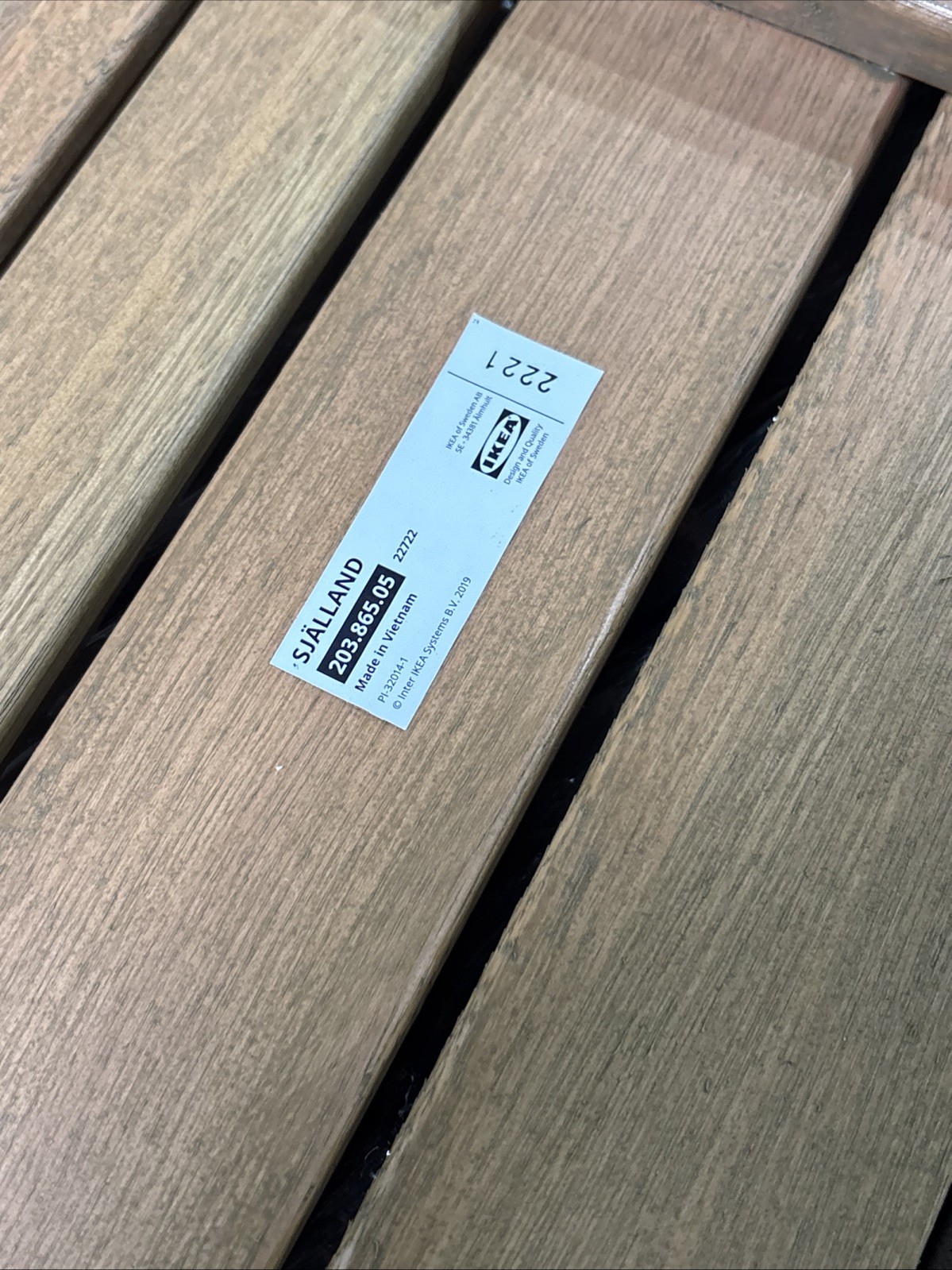 Brand New 2-pc IKEA SJALLAND Light Brown Tabletop Outdoor Table Tops 203.865.05