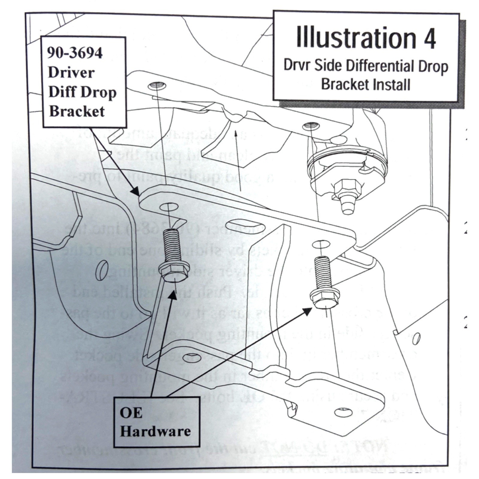 Pro Comp 6” Lift Front Diff Drop Brackets for 07-2013 Silverado Sierra 1500 4x4
