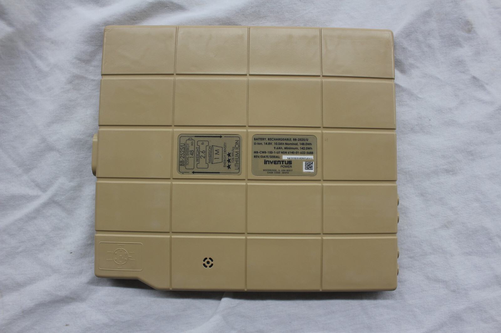 INVENTUS BB-2525/U  LI-ION RECHARGEABLE BATTERY