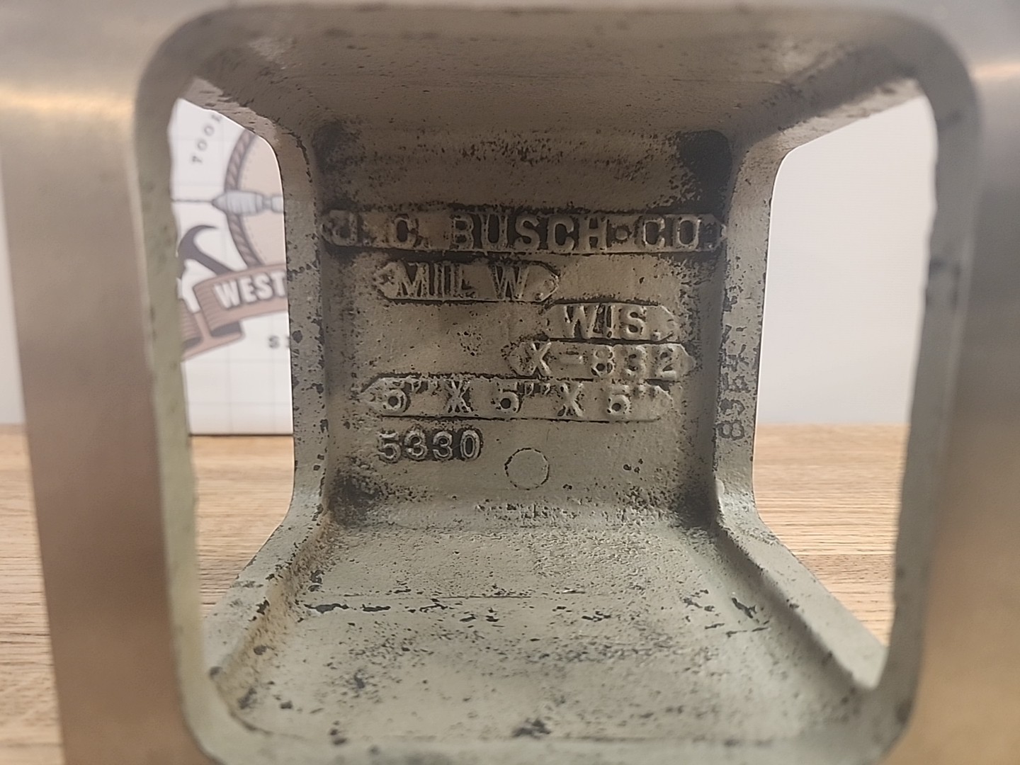 Busch Precision X-832 USA 5" X 5" X 5", Precision Ground Cube Square