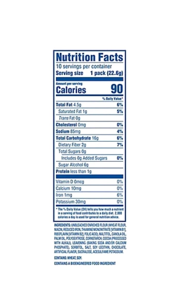 New Oreo ZERO SUGAR Real Cocoa Chocolate Free Aspartame Creme Cookies 8oz