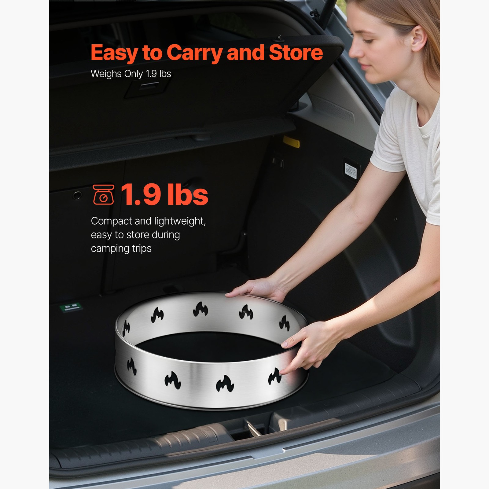 Fire Pit Stand for Solo Stove Bonfire 19.5 Inch Smokeless Fire Pit Ring