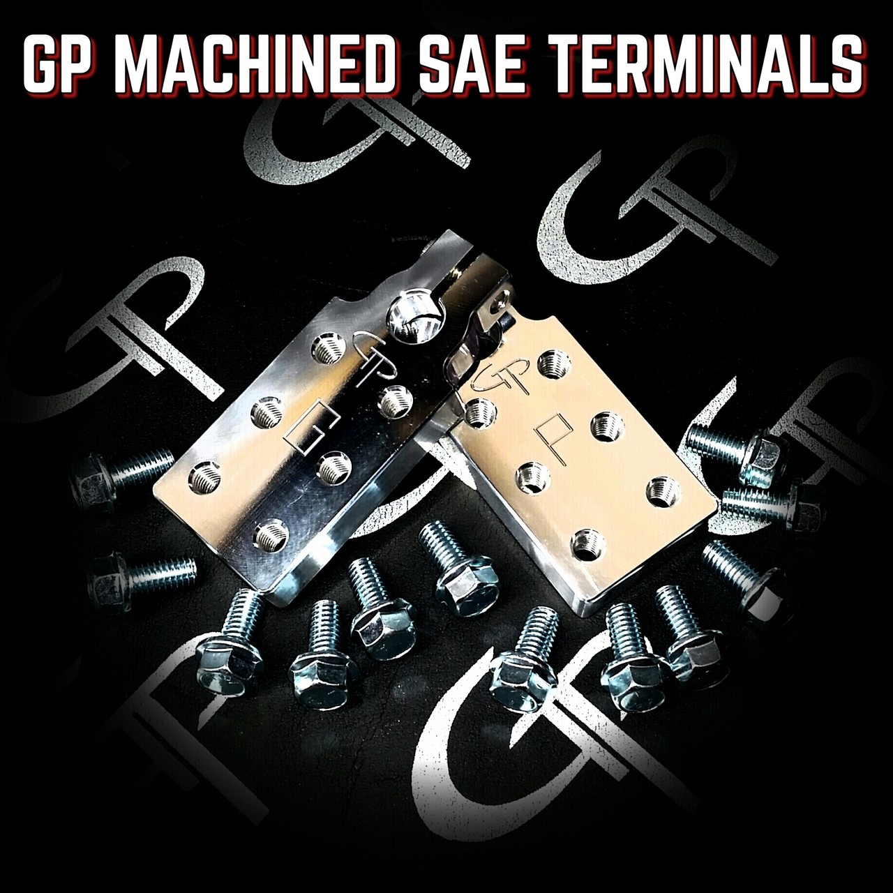 SAE 6 SPOT BATTERY TERMINALS GP CAR AUDIO LUGS TOP POST HEAVY DUTY 1/0 4 2/0