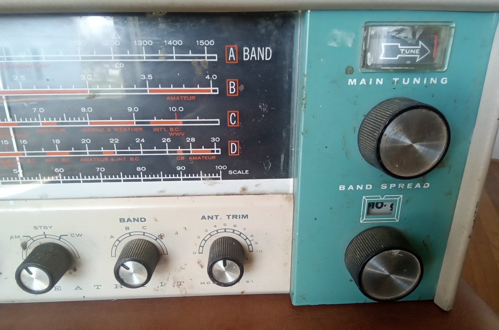 Heathkit GR91 Tube Shortwave Receiver General Coverage 4 Band HF Radio SHIPSFREE