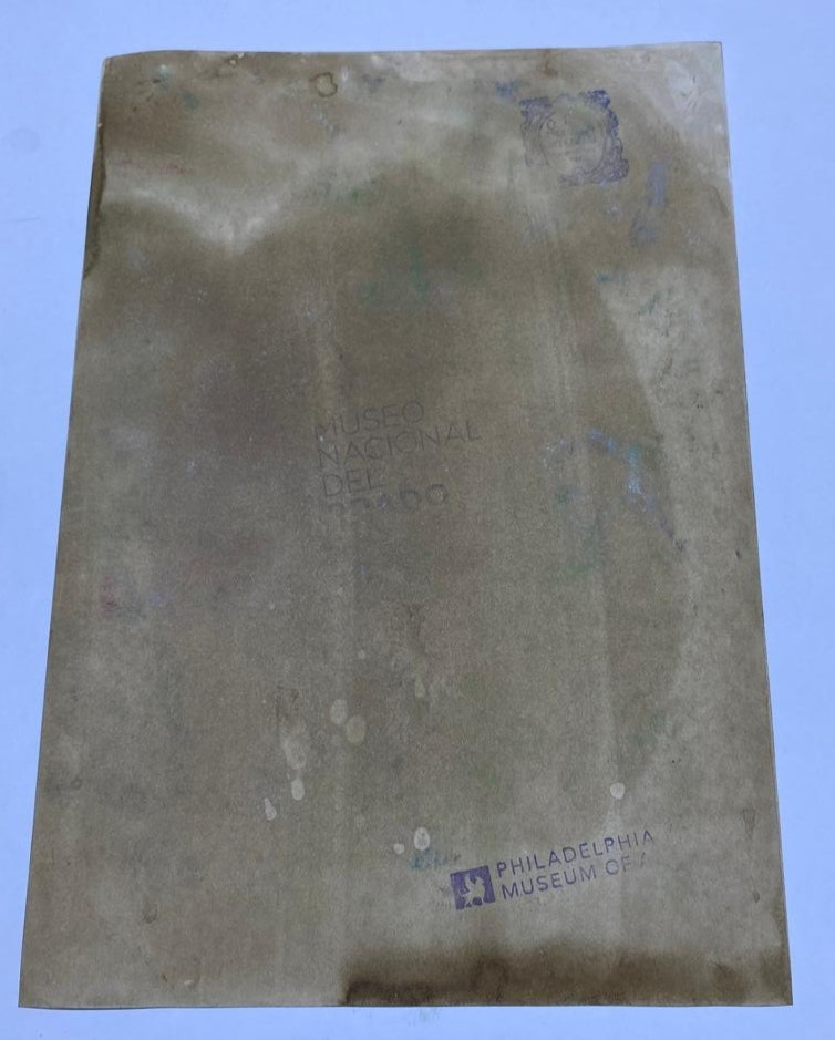 JOHN SINGER SARGENT Drawing on paper (Handmade) signed and stamped mixed media.