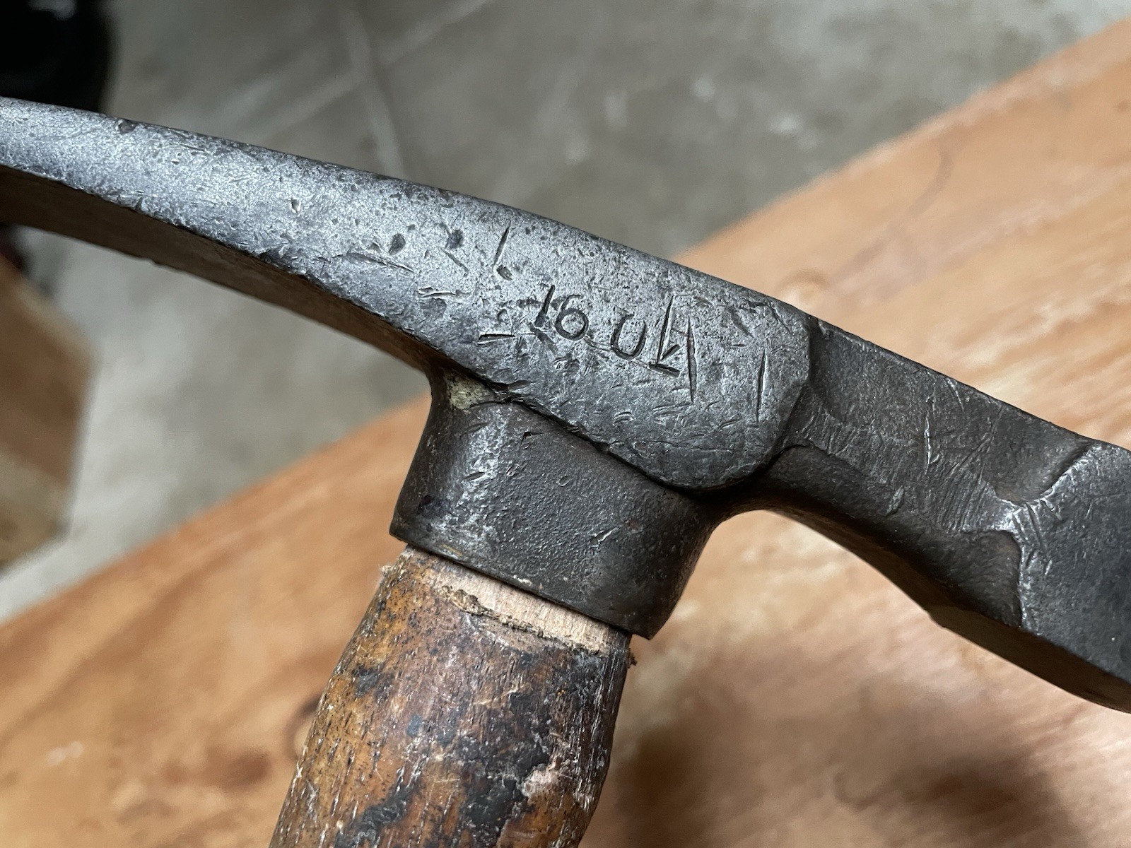 Vintage Vaughan Super Steel Stone Mason Brick Layer Masonry Hammer 16 oz