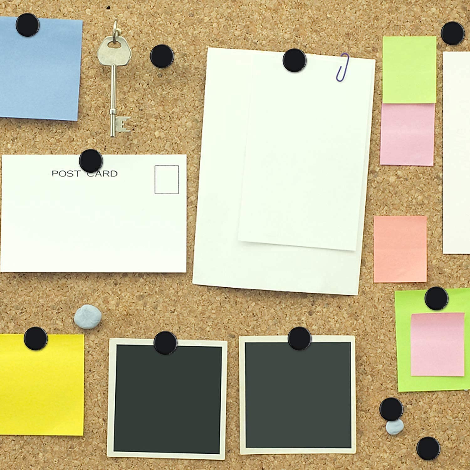 400 PCS Push Pins, Thumb Tacks, Wall Tacks - Flat Push Pins, Thumb