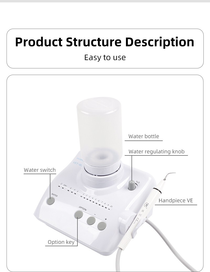 Dental Ultrasonic Piezo Scaler 2 Bottles Fits EMS Cavitron Woodpecker Handpiece