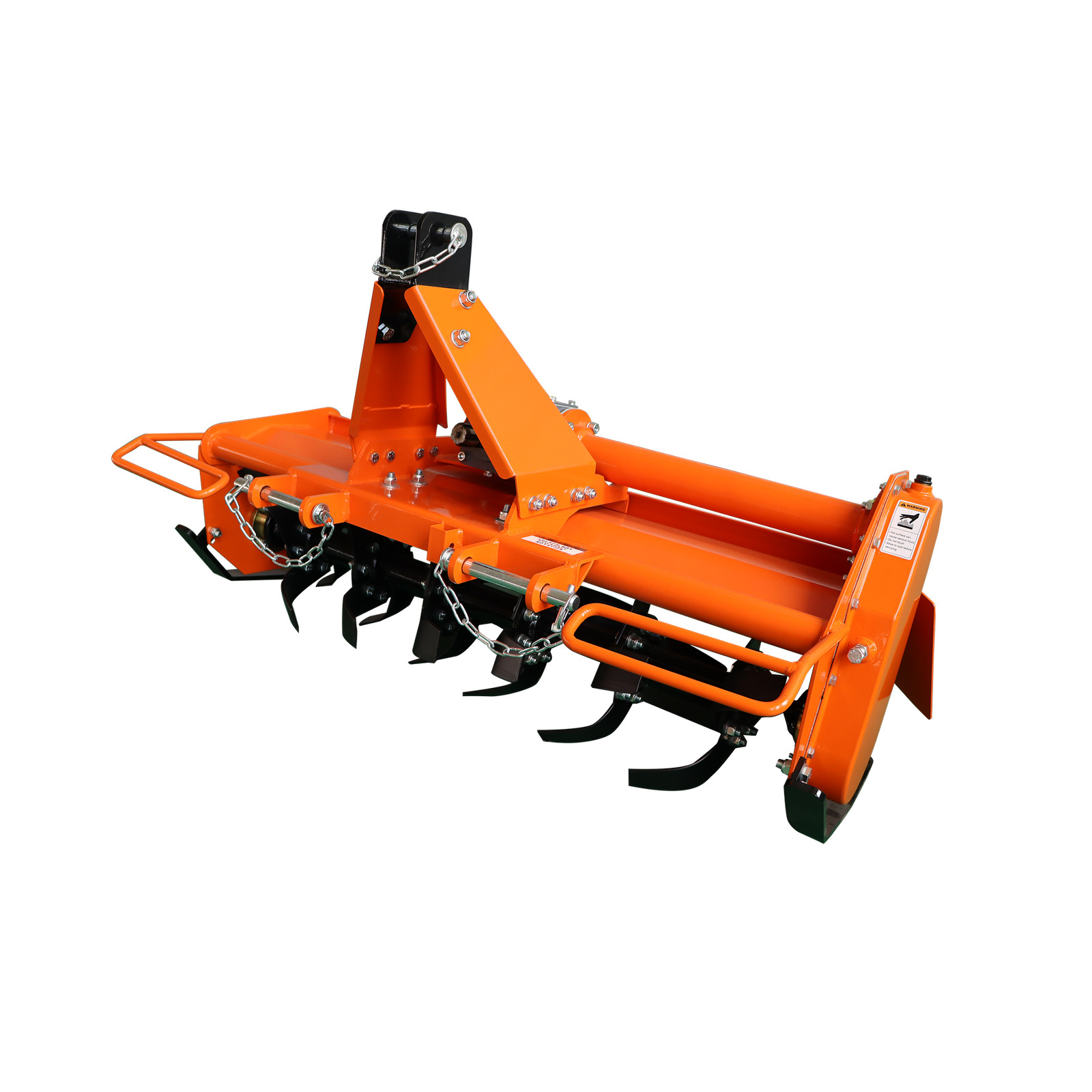 3 Point 45" Rotary Tiller Attachment Fits Cat 1 Tractor PTO Driven Work 5" Deep