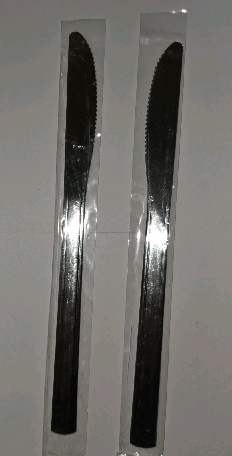 12 Pc New Winco Dominion Stainless Steel Flatware Dinner Knife  Medium Wt Dozen