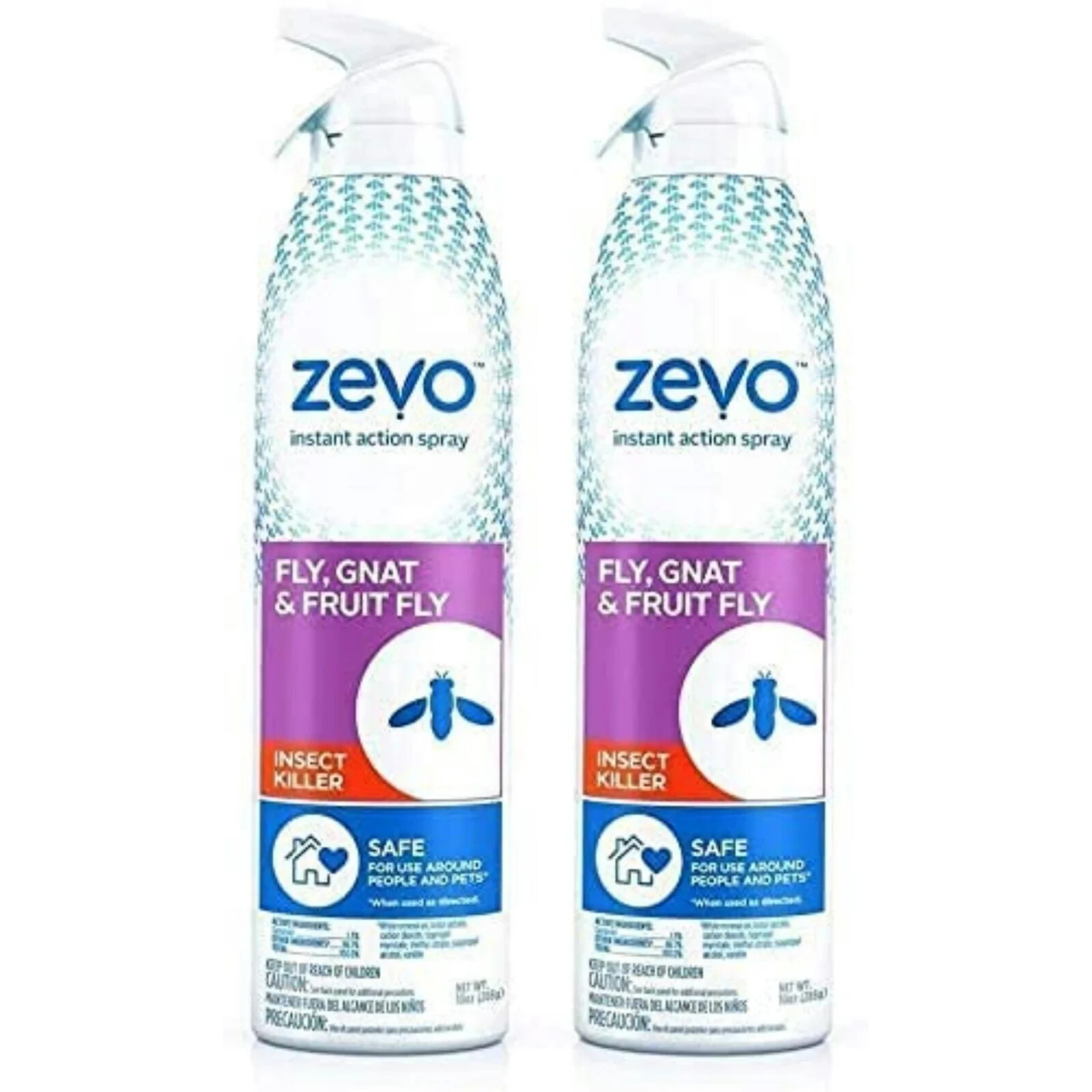 2-ZEVO FLY, GNAT & FRUIT FLY SPRAYS 10 OZ EACH NEW
