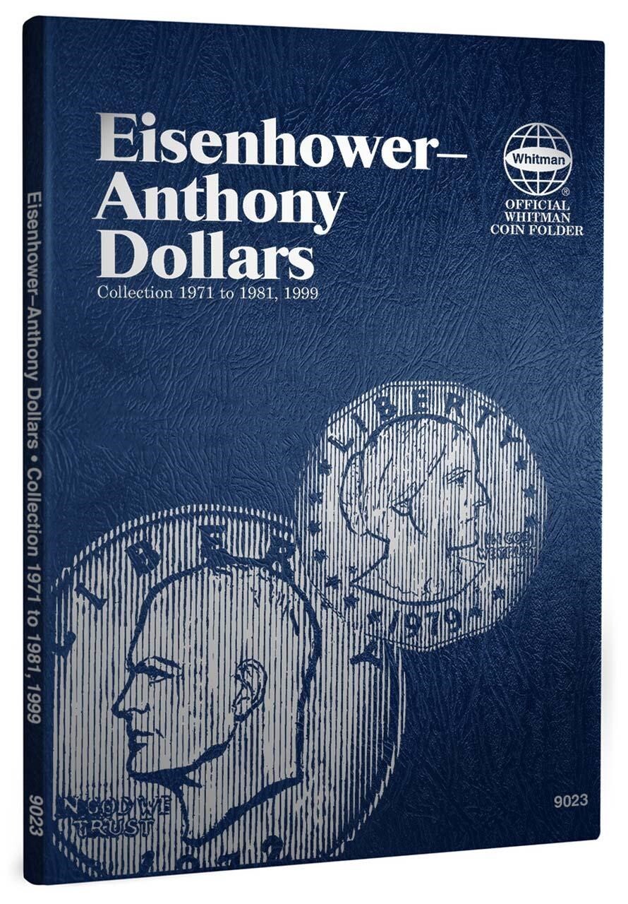 Whitman Coin Folder Album For Eisenhower Anthony Dollar 1971-1981 + 1999 # 9023