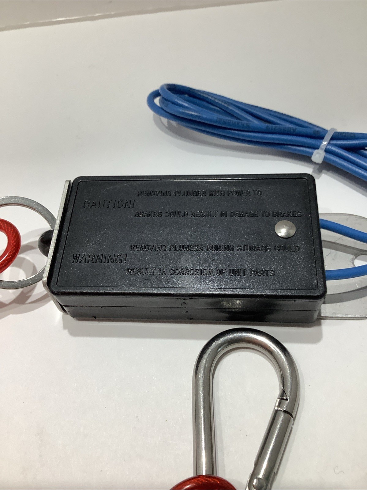 Trailer Breakaway Switch, 4FT Coiled Steel Cable For Electric Trail Brakes, New