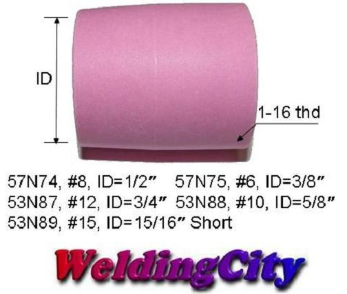 WeldingCity® 5-pk TIG Welding Large Gas Lens Ceramic Cup 53N89 #15 | US Seller