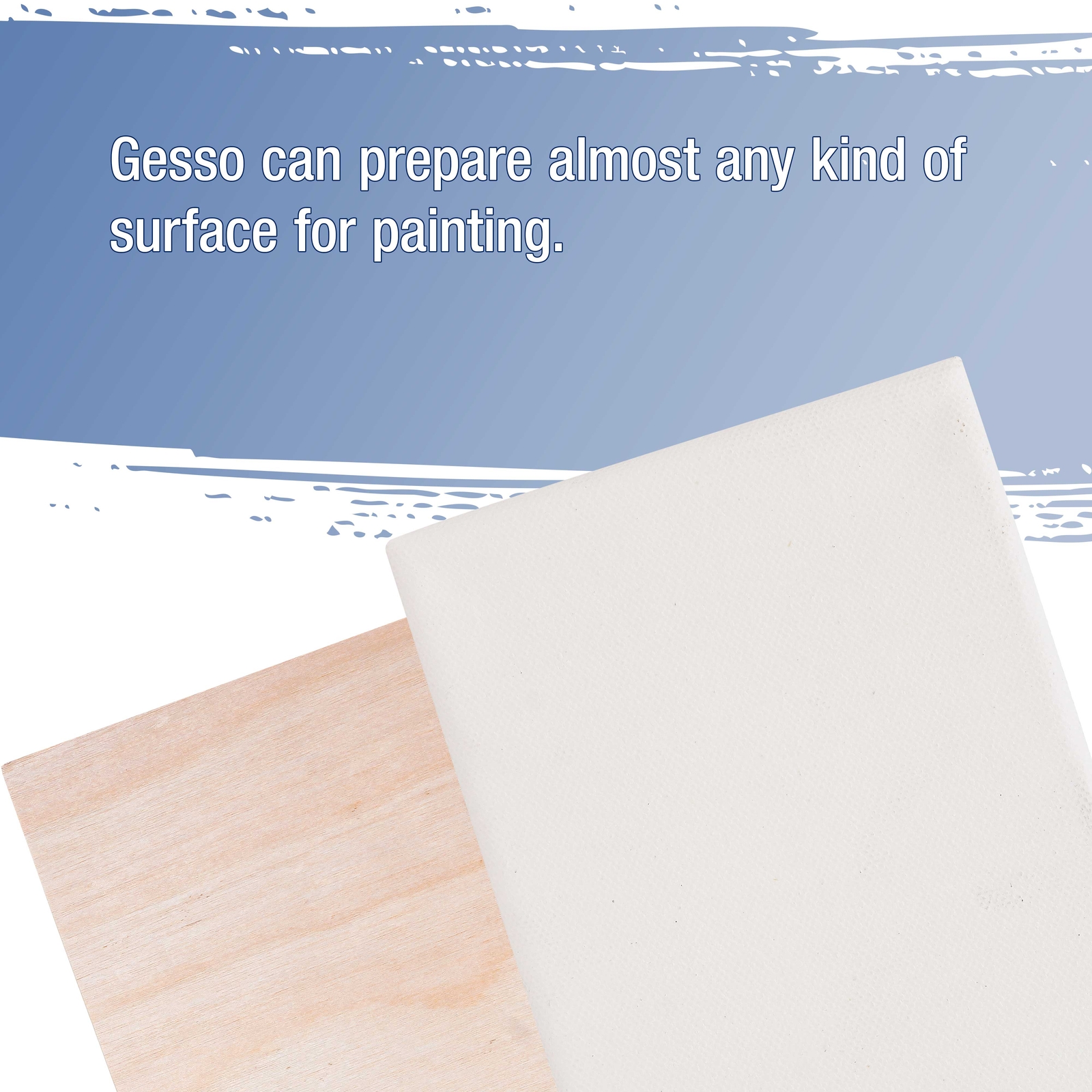 U.S. Art Supply Black Gesso Acrylic Medium, 500ml Tub