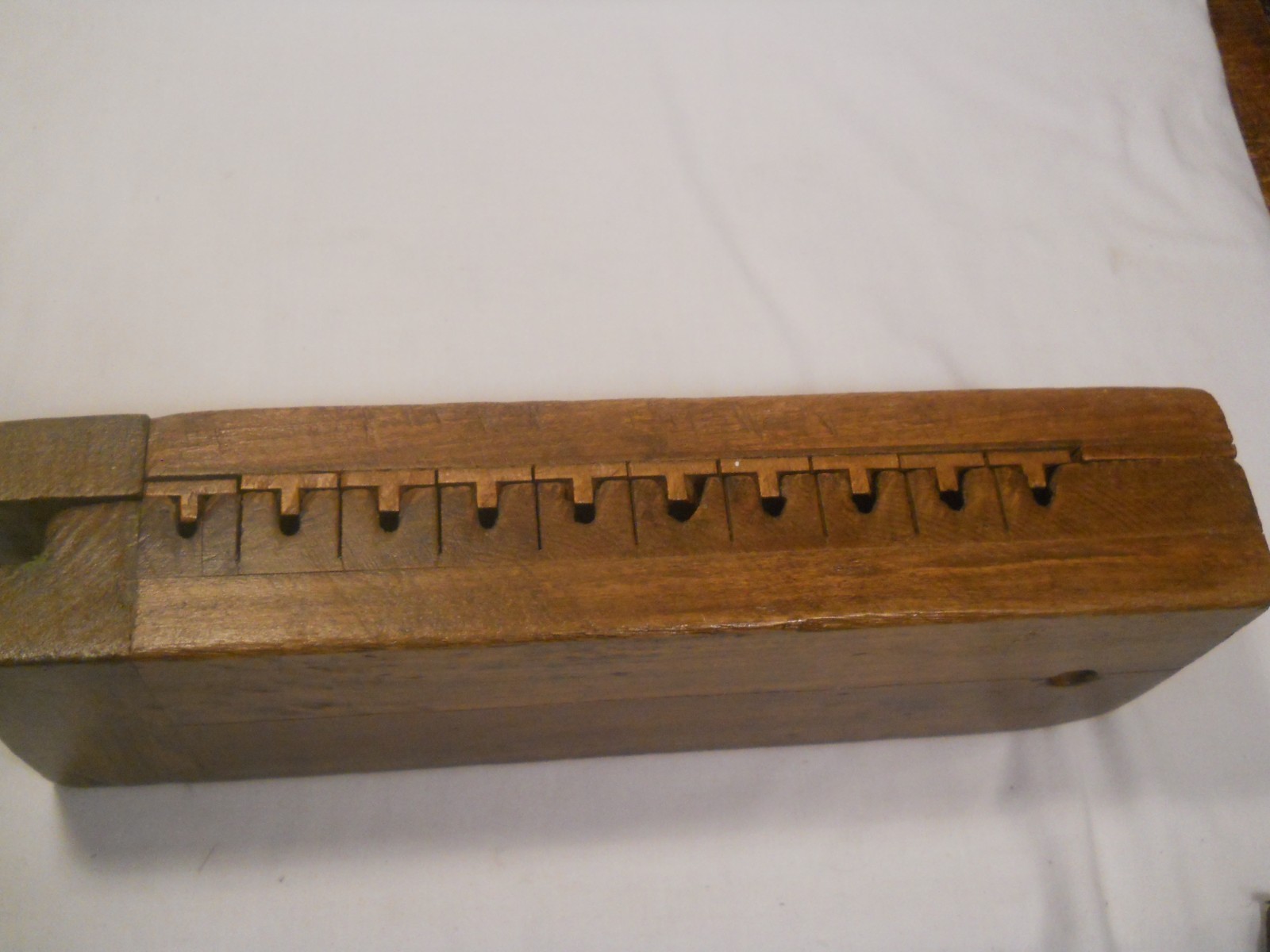 Vintage The Miller Dubrul & Peters Mfg. Co. Wood 10 Cigar Mold Press Tobacco