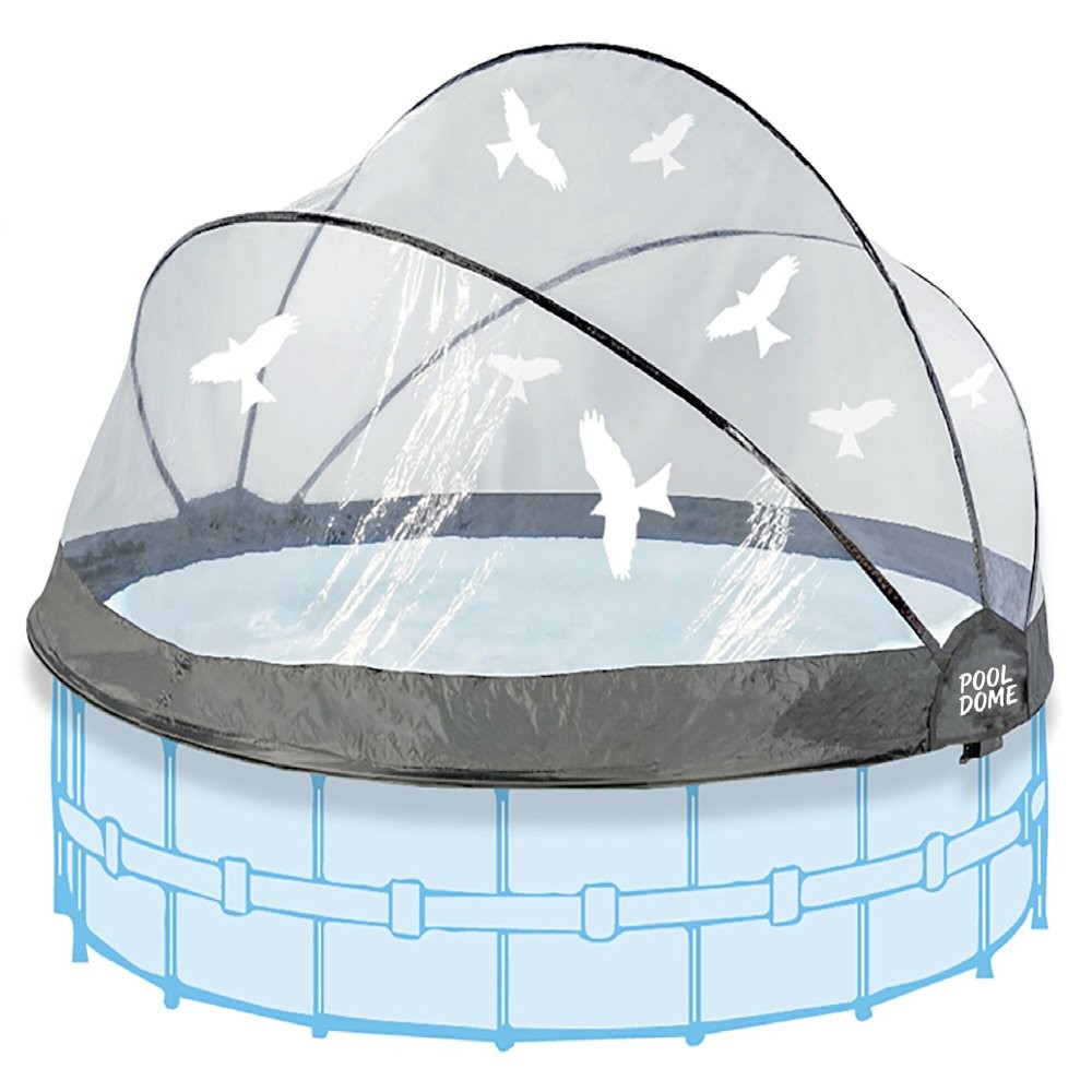 15ft Round Clear Pool Dome Enclosure for Above Ground Pools, All Weather Cover