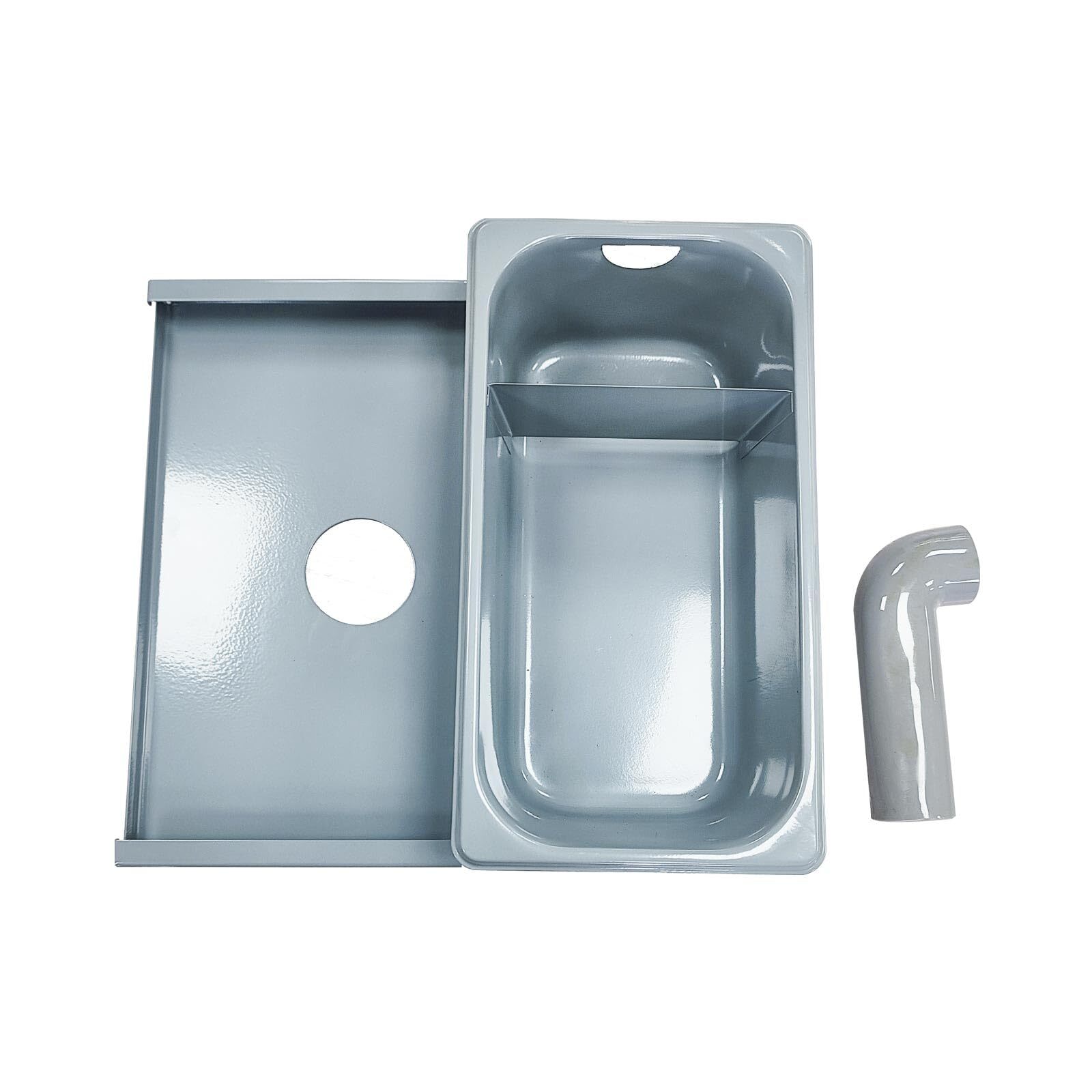 Grease Box Fit for Restaurant Canopy Hood Exhaust Fan 3.74” Deep Drip Pan