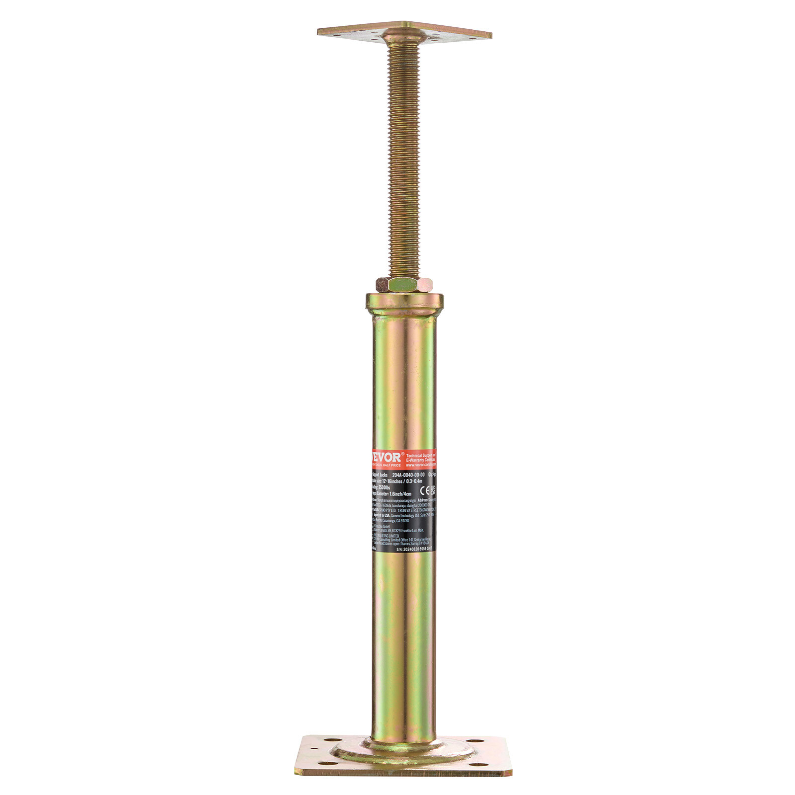 VEVOR 4PCS Adjustable Floor Jack Post House Floor Leveling Lift 11.6"-16" Height