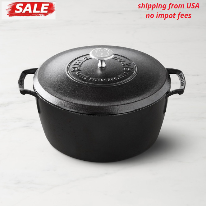 Lodge Blacklock Triple Seasoned Cast Iron Dutch Oven, 5 1/2-Qt.