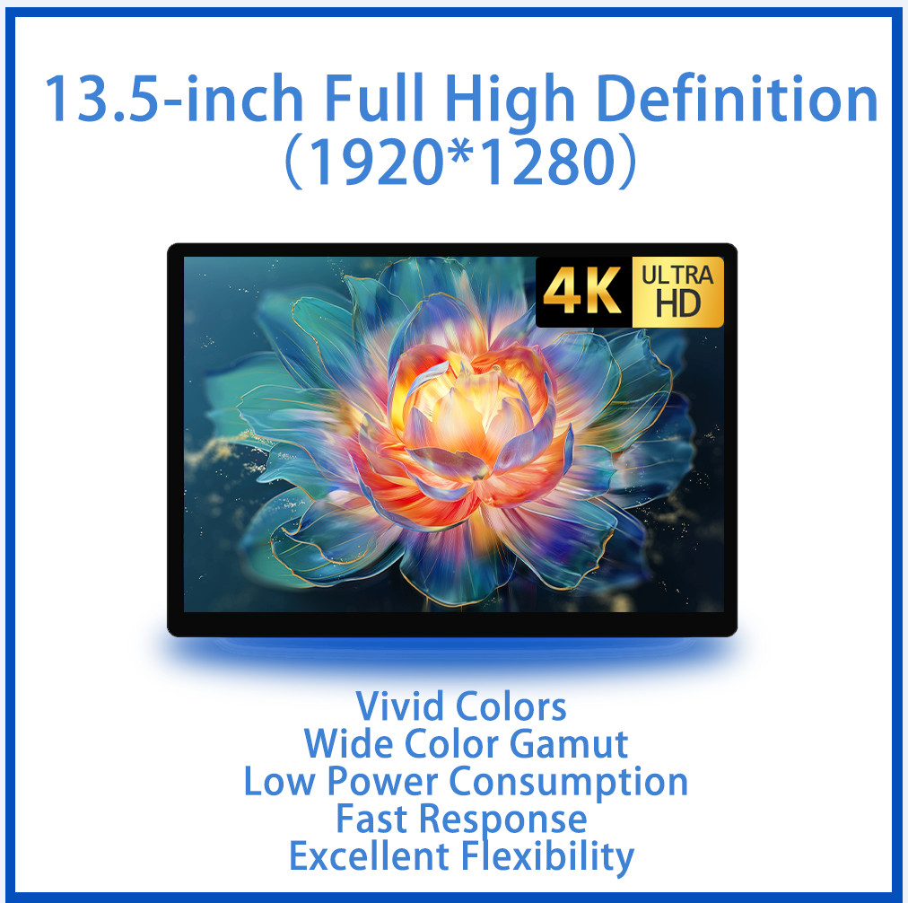 13.5in Touch Screen Car Headrest Video Player Android 14 WIFI Bluetooth FM USB