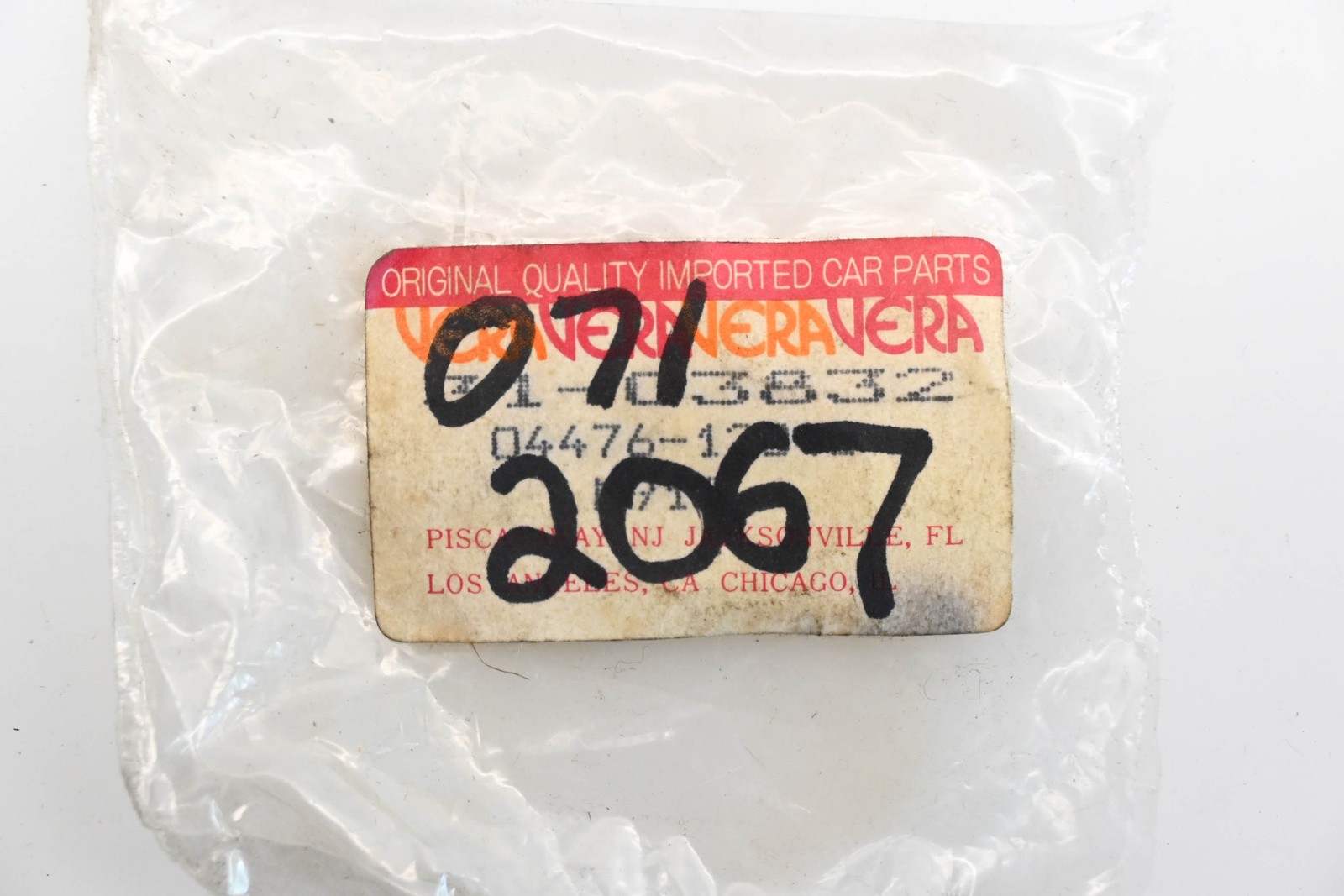 Vera 071-2067, 31-03832 Wheel Cylinder Repair Kit NOS