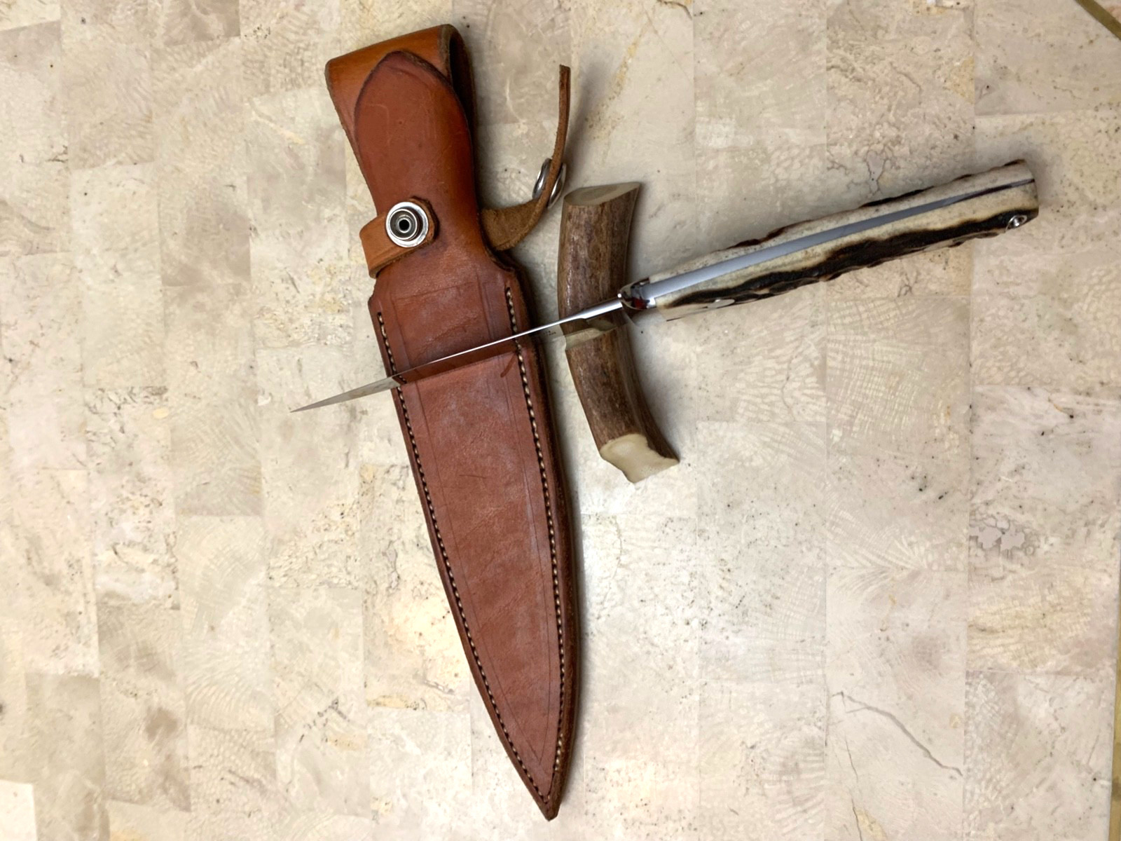 S.R Johnson- Loveless Style Beautiful Stag Handle Never Used