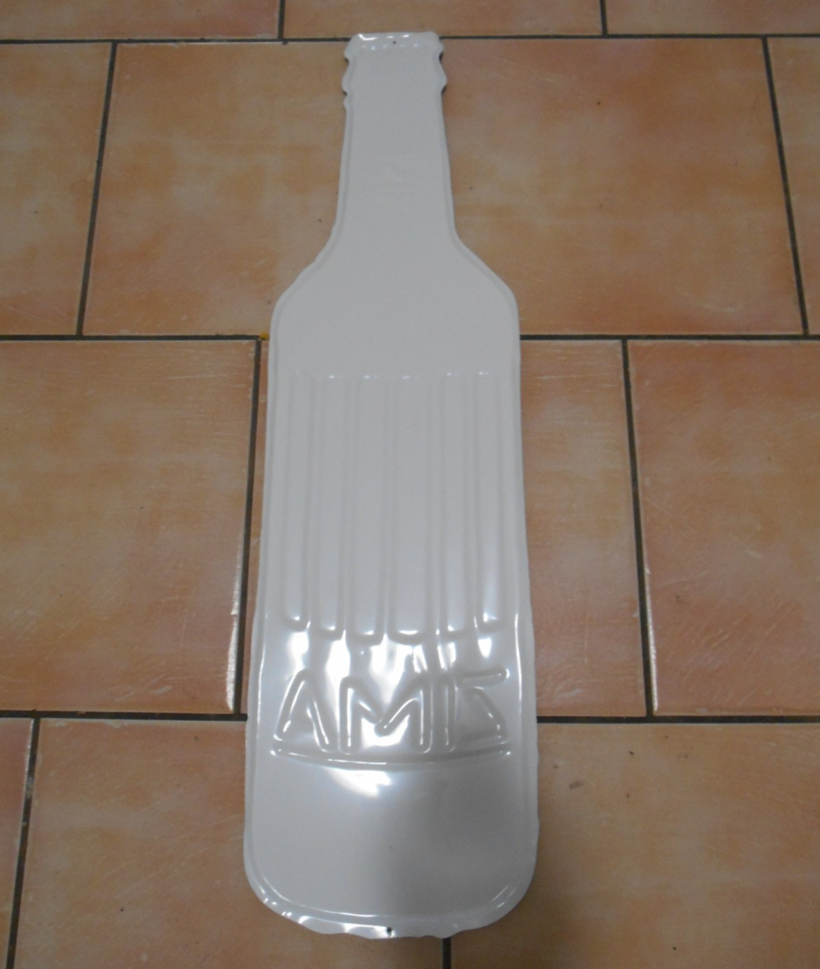 Vintage Zima Beverage Metal Tin Bottle Advertising 29 5/8" Tall