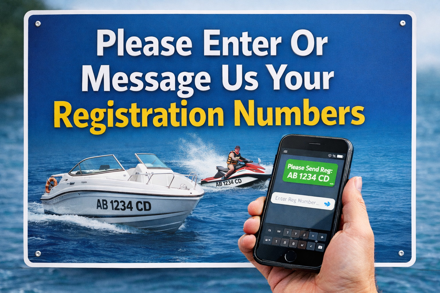 Chrome Boat Registration Numbers Letters 3D Raised Domed Marine Decals