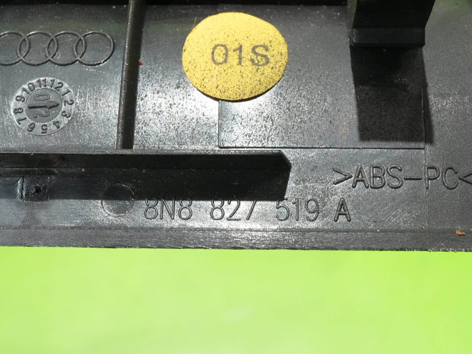 00-06 Audi TT OEM 8N8827519A rear back hatch liftgate striker U hook cover trim