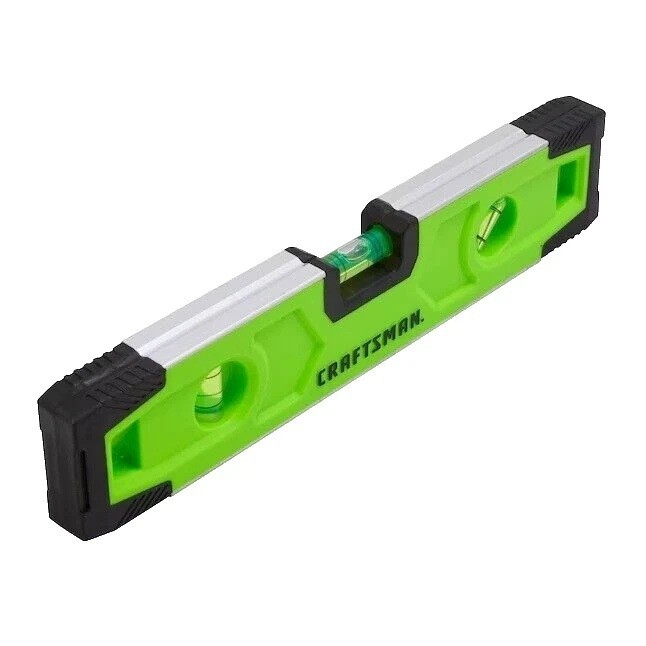 CRAFTSMAN Torpedo Level Vial Magnetic 9" High-Visibility (CMHT43191G) NEW