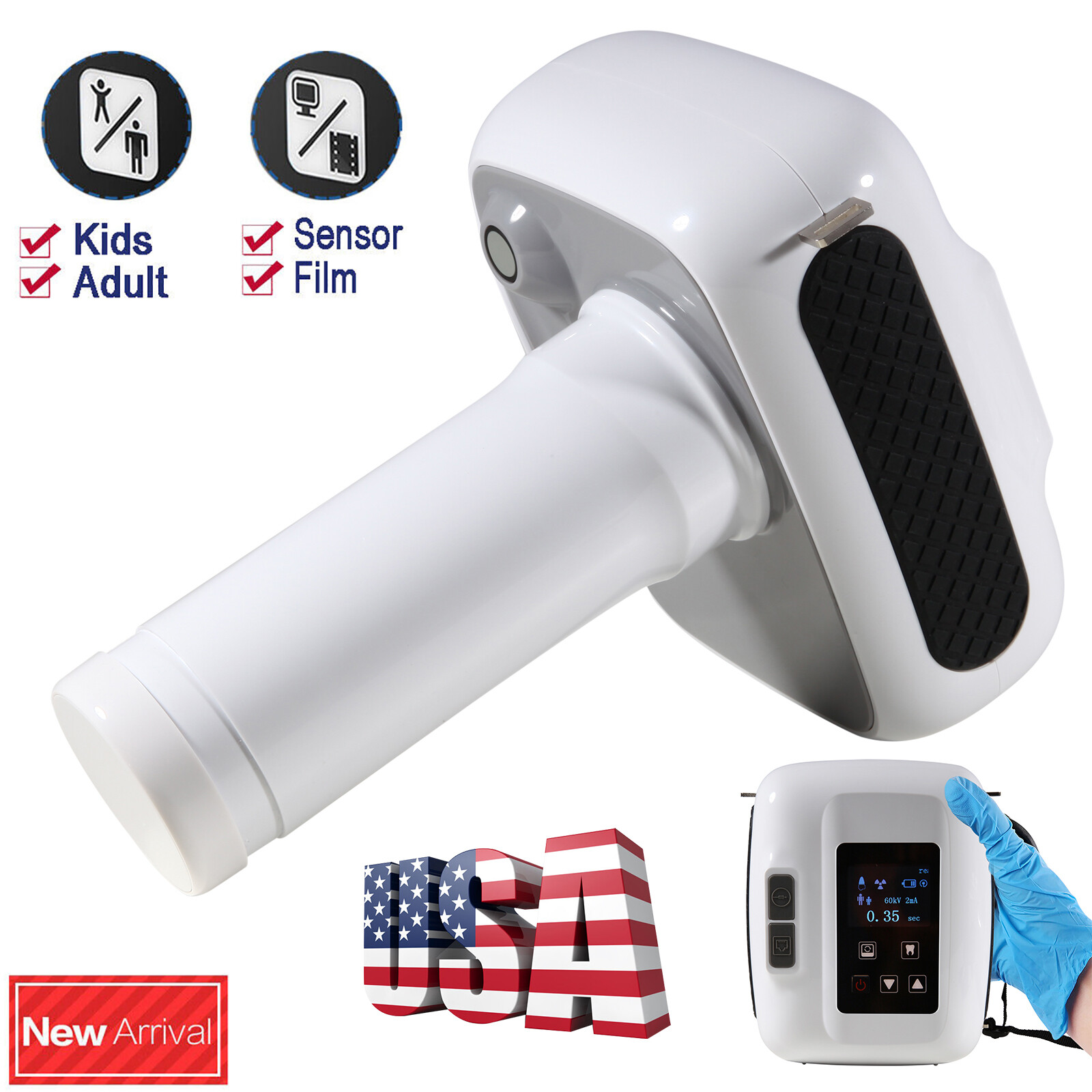 Dental Digital X-Ray Machine Xray Unit + Imaging System RVG X-Ray Sensor Size 1