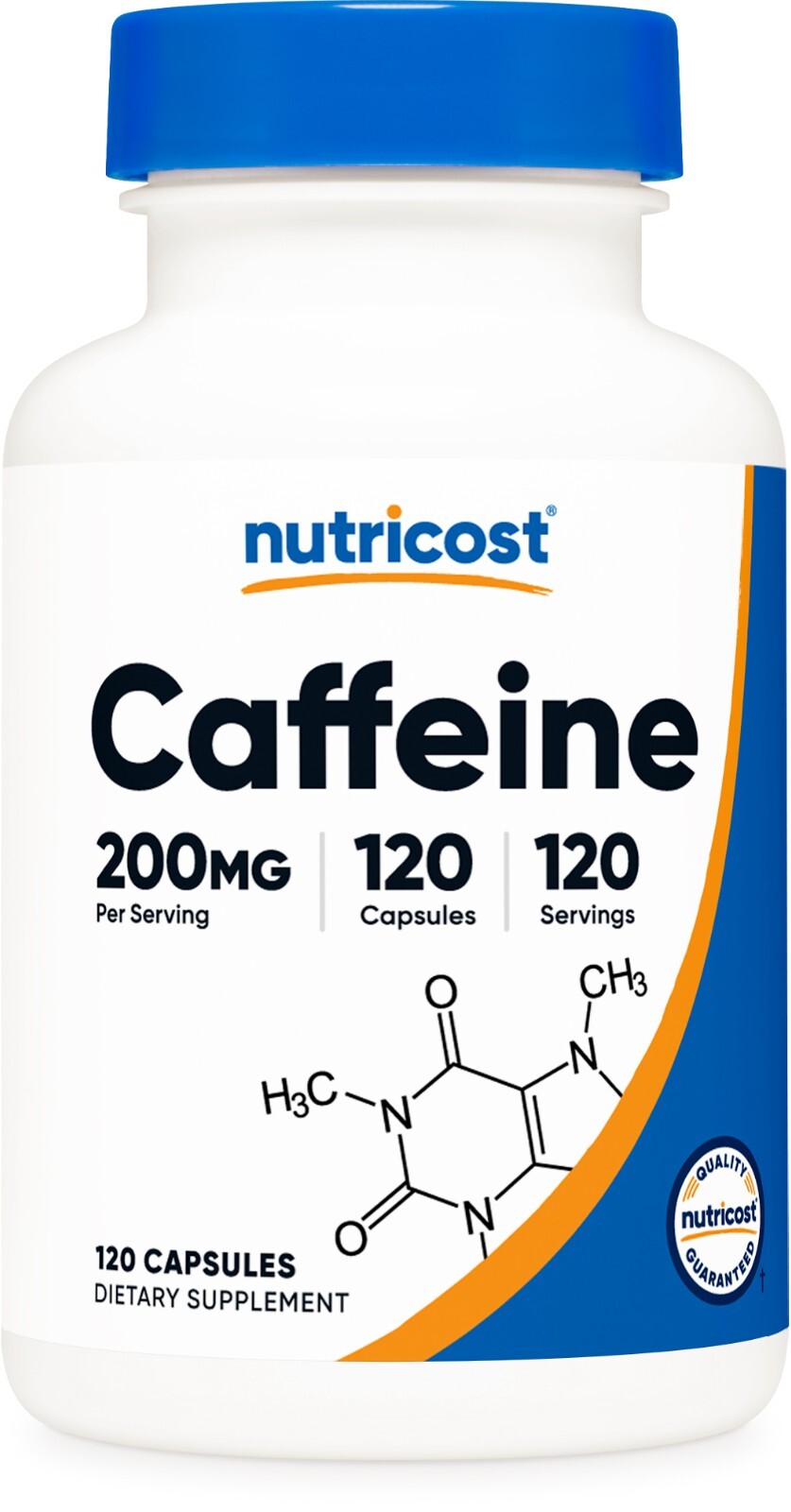 Nutricost Caffeine 200mg Pills, 120 Capsules, 120 Servings