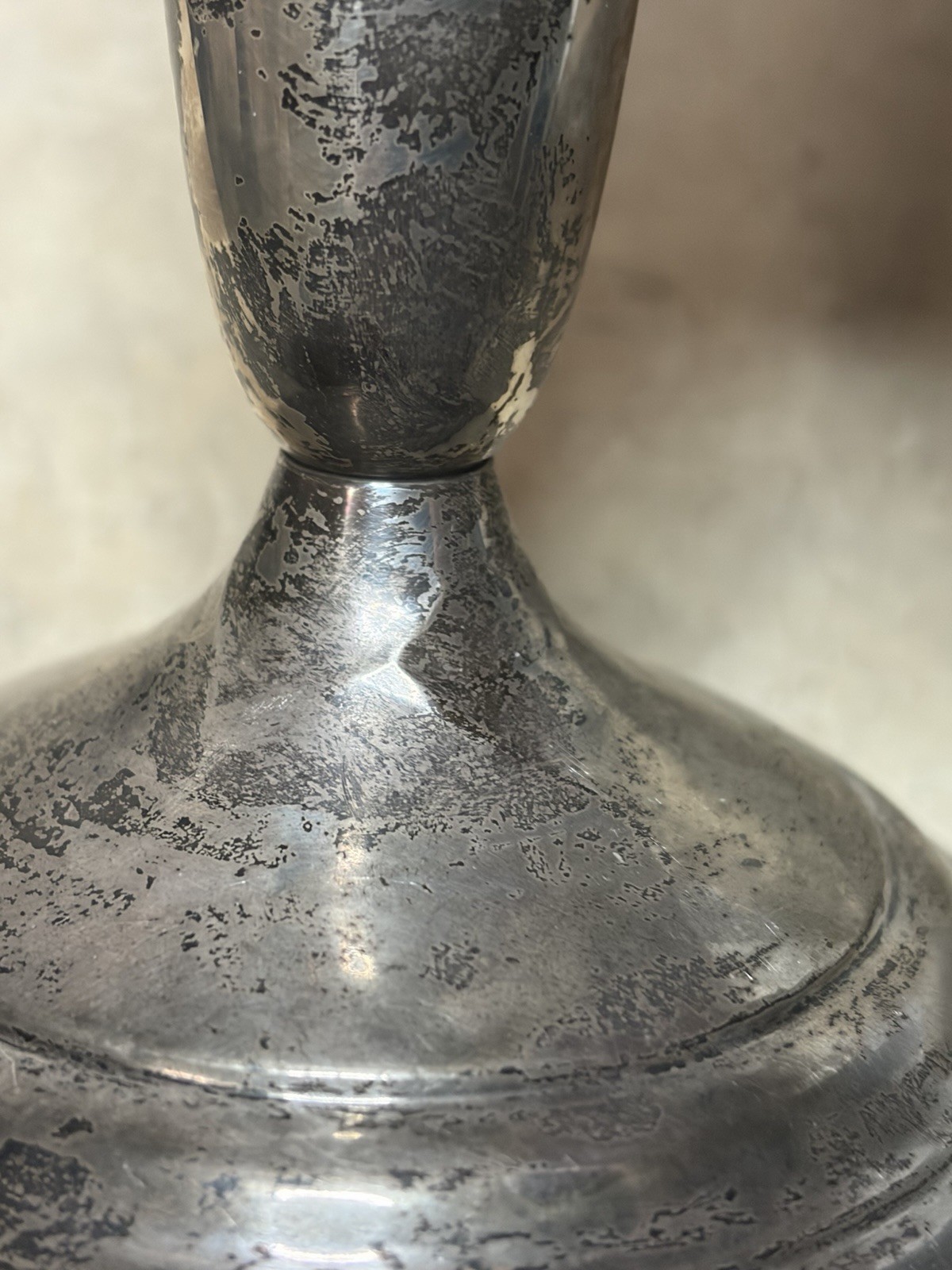 2 Towel Sterling Silver 49 Candle Holder Candlestick Filagree Inserts Weighted