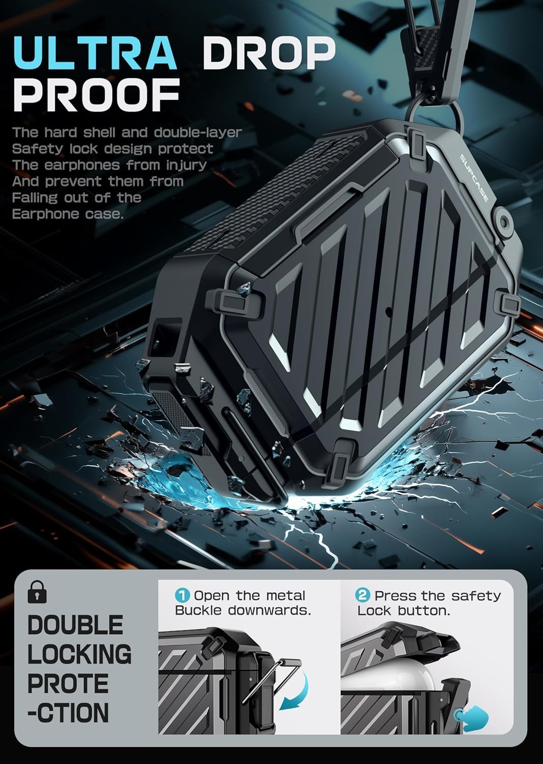 SUPCASE Ultra Drop-proof Case IP68 Headphone Cover for AirPods Pro 3 (3rd Gen)