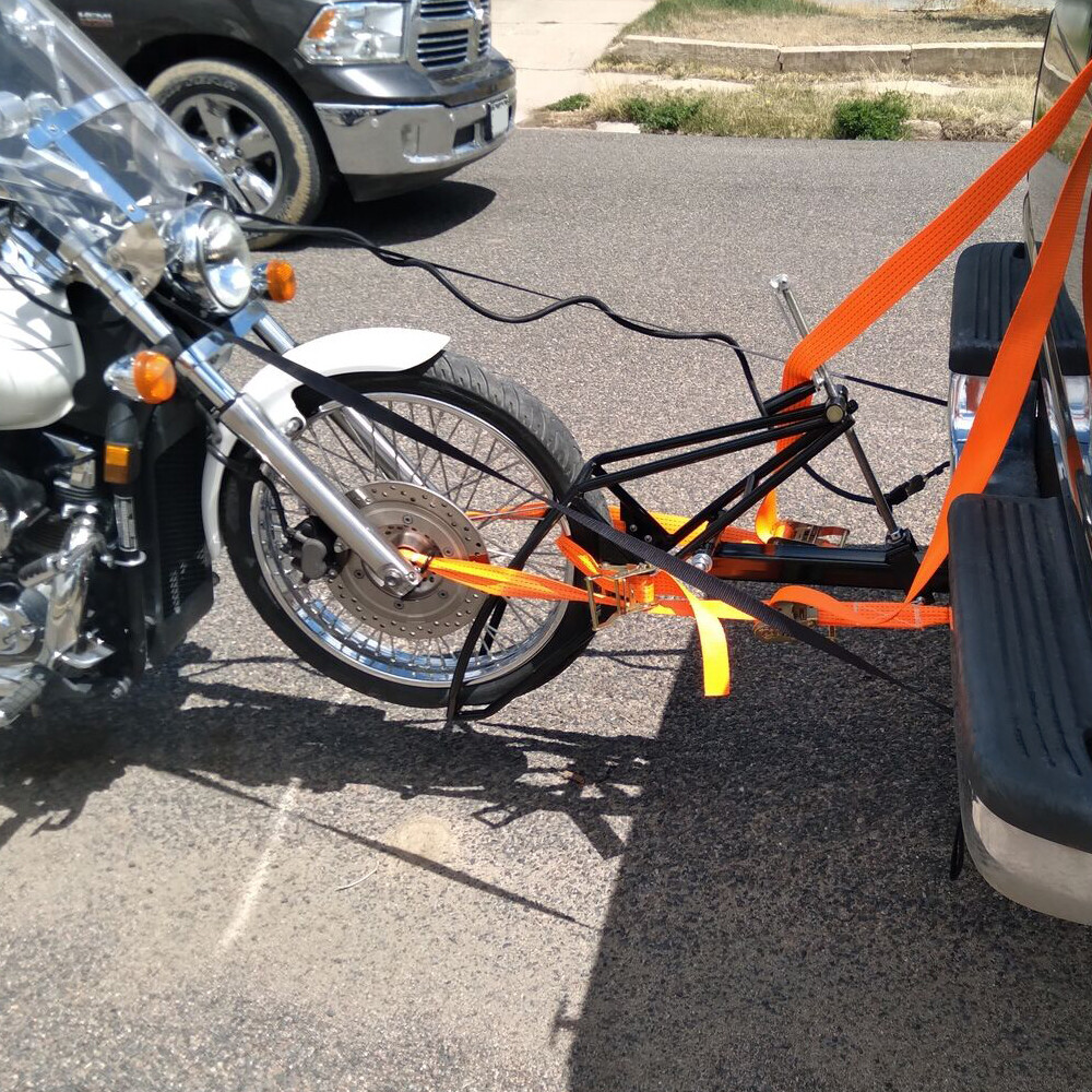 Motorcycle Receiver Hitch Hauler Trailer Tow Dolly Rack Carrier US Stock