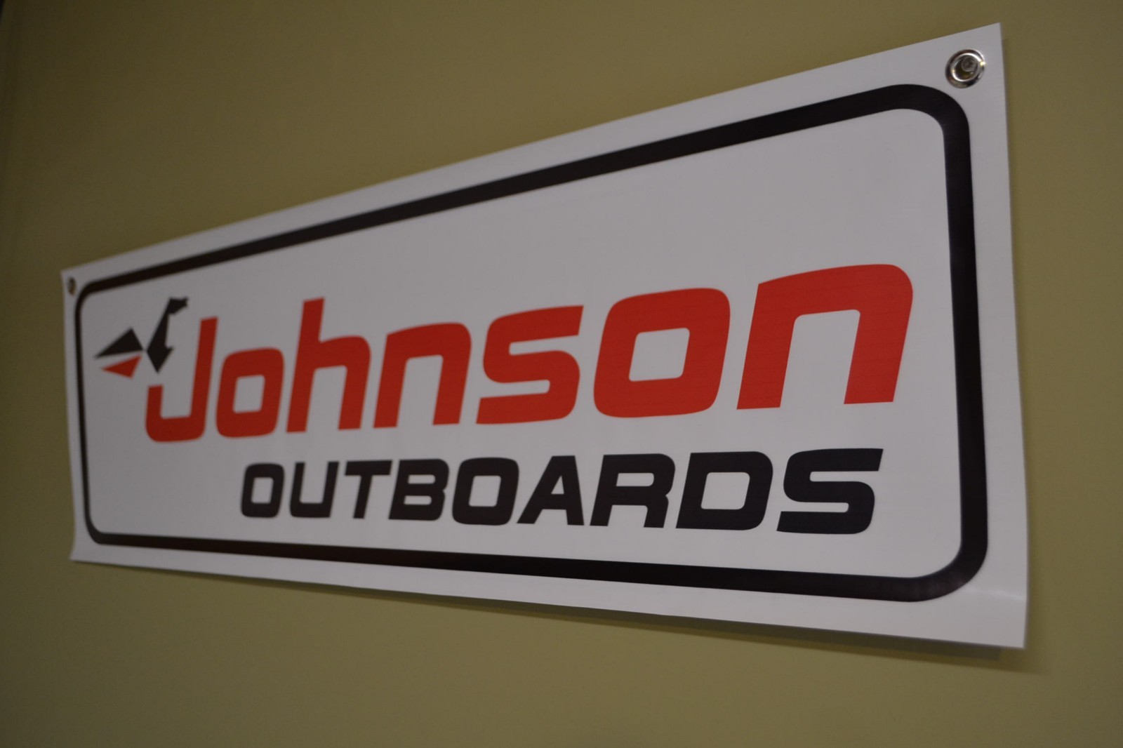 Johnson Sea Horse Outboard Banner Marina Boat Shop Mechanic Parts Motor Sign 10D