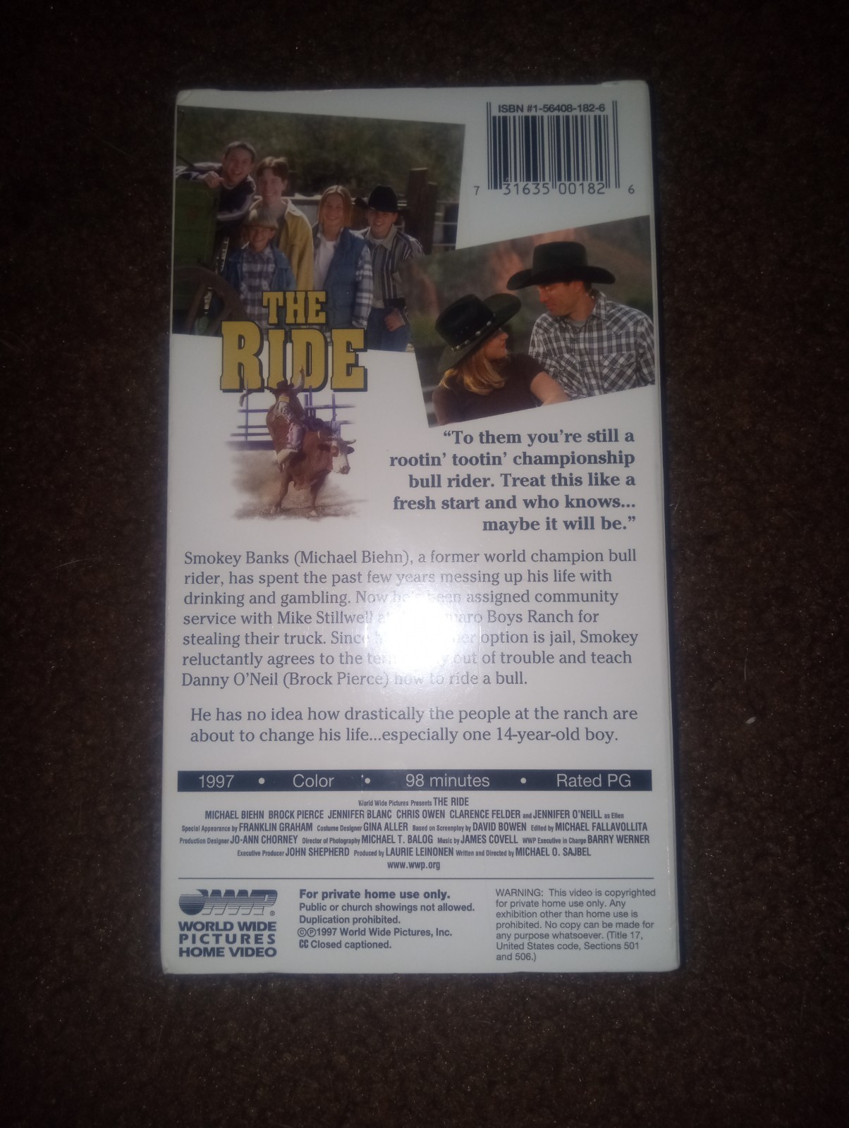 New The Ride VHS