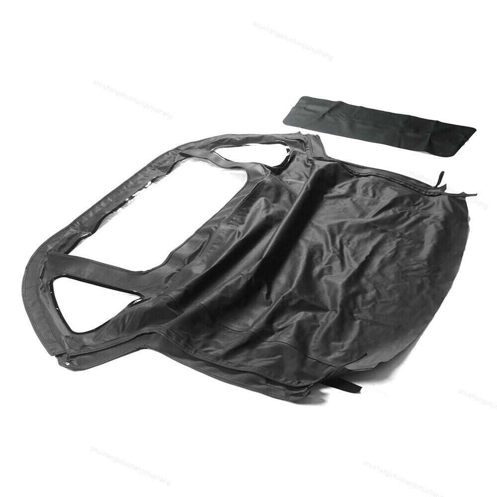 Fits 1971-1979 1980 MG MGB w/ 3Pcs Plastic Windows Soft Top Convertible Black