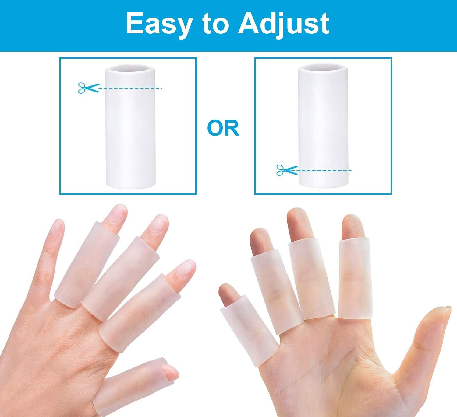 20× Silicone Gel Finger Sleeve Protectors Finger Sleeve Cushions & Protect USA