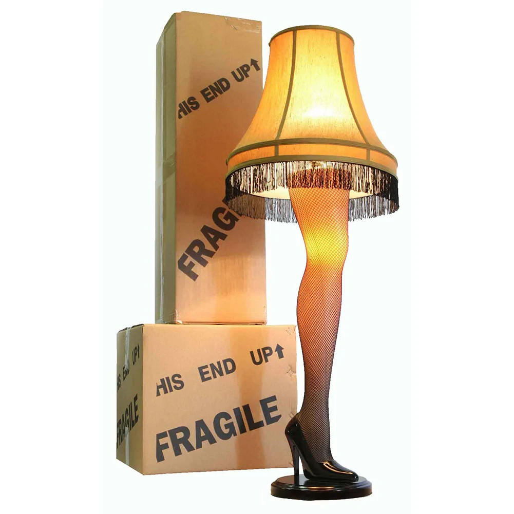 45” Full-Size Light-Up Leg Lamp | Cardboard Box | Iconic Holiday Classic!