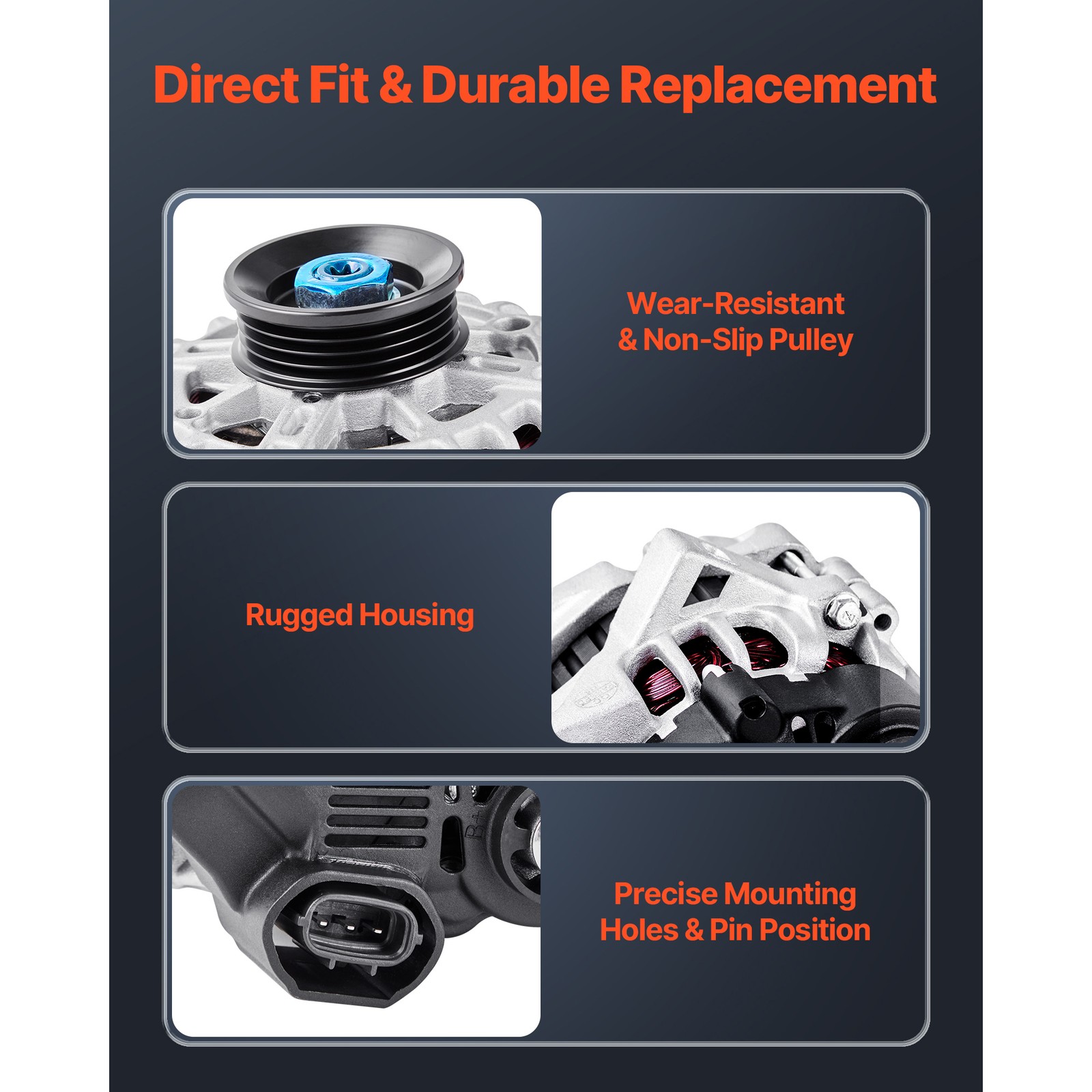 Alternator for Kia Soul 10-11 Spectra 07-09 HYUNDAI Elantra 07-12 L4 2.0L 11311N