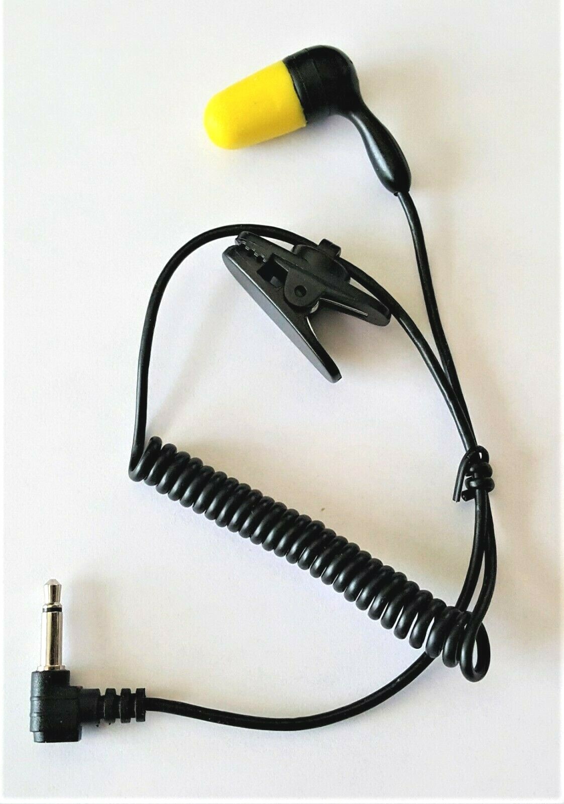 RACING EAR BUD SCANNER RACECEIVER COILED CORD SINGLE BUD