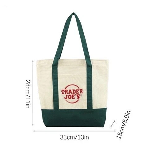 Trader Joe’s Mini Canvas Reusable Tote Bags Colorful Canvas Tote Bag 10 Colors