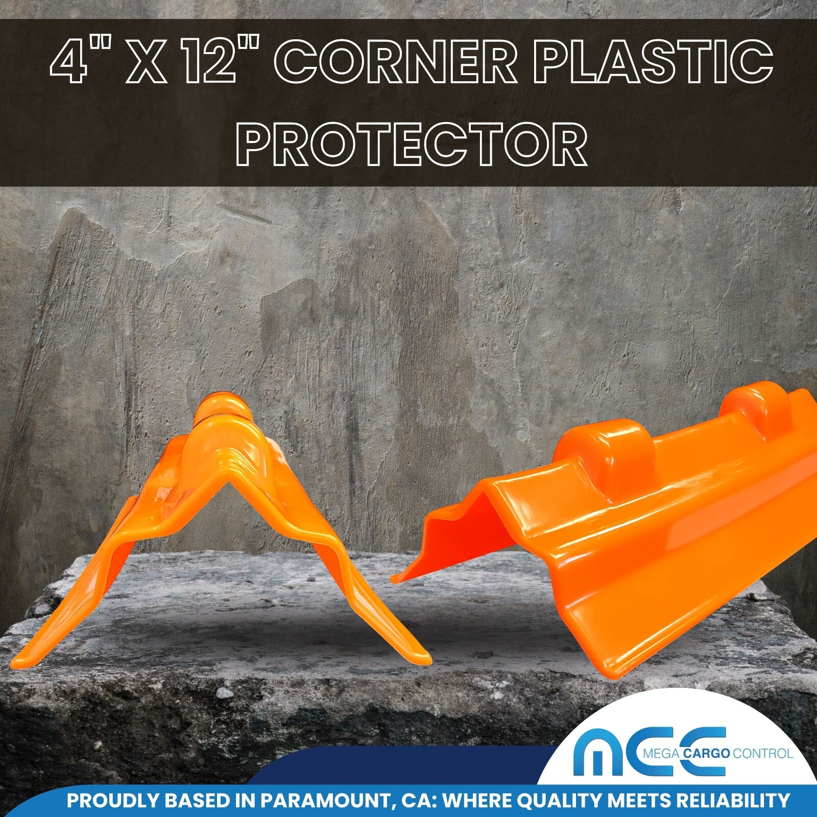 50 Pack 4" x 12" Plastic Corner Edge Protector For Flatbed Tow Truck Trailer