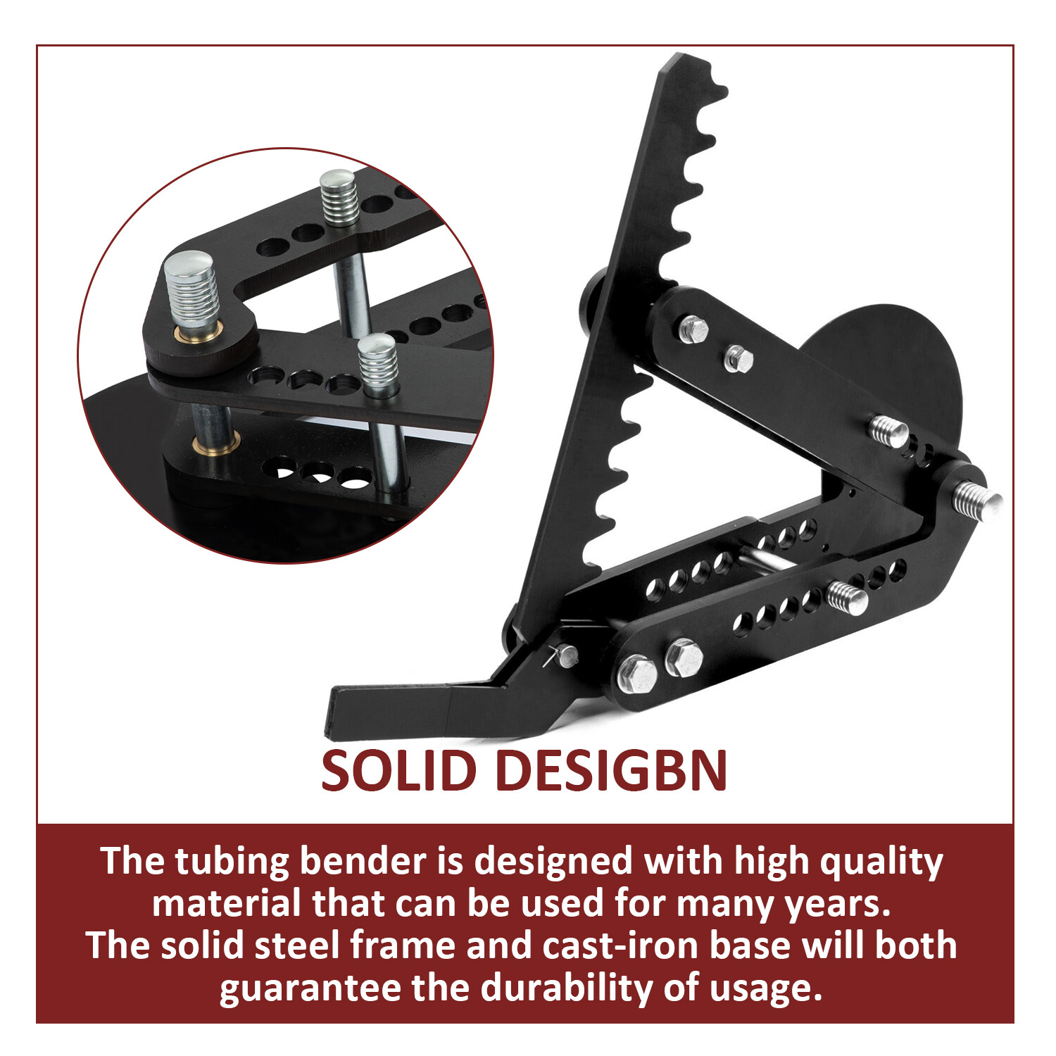 Steel Ratcheting Manual Pipe and Tube Bender -Bends up to 2" diameter tubing