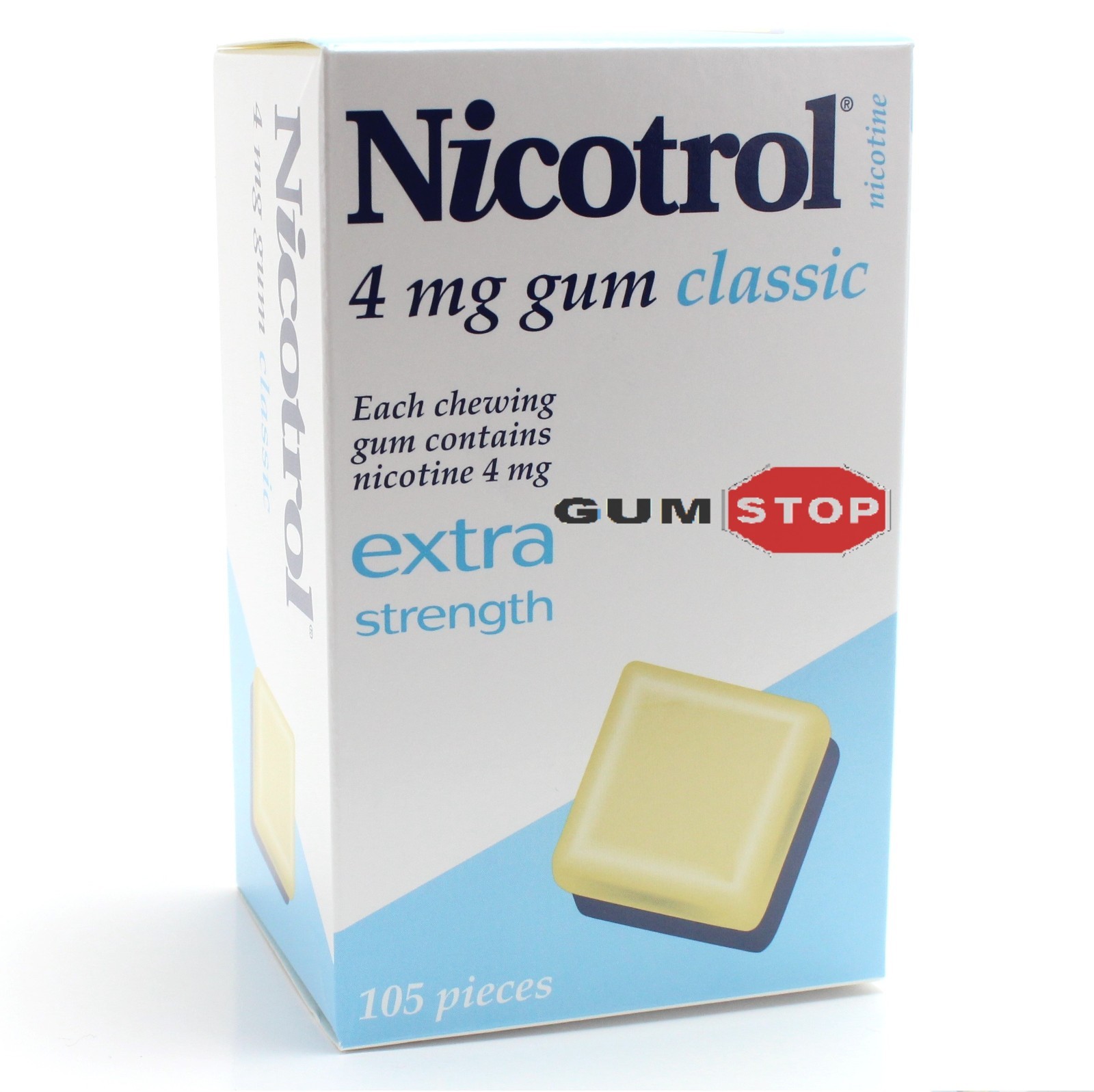 Nicotrol Nicotine Gum 4 mg Classic Flavor (1260 Pieces, 12 Boxes) NEW 06/2027