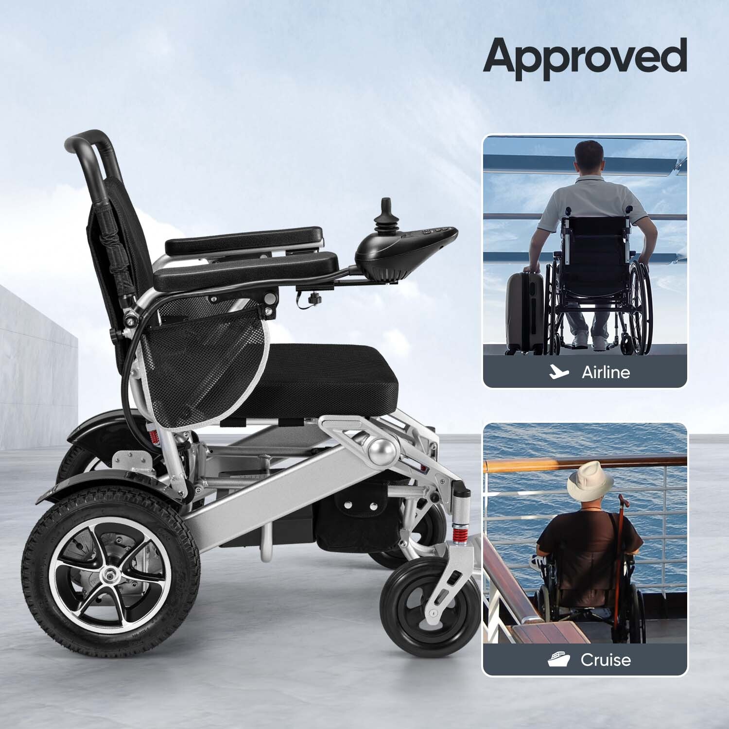 Used Intelligent Foldable Electric Wheelchair All Terrain Mobility Scooter
