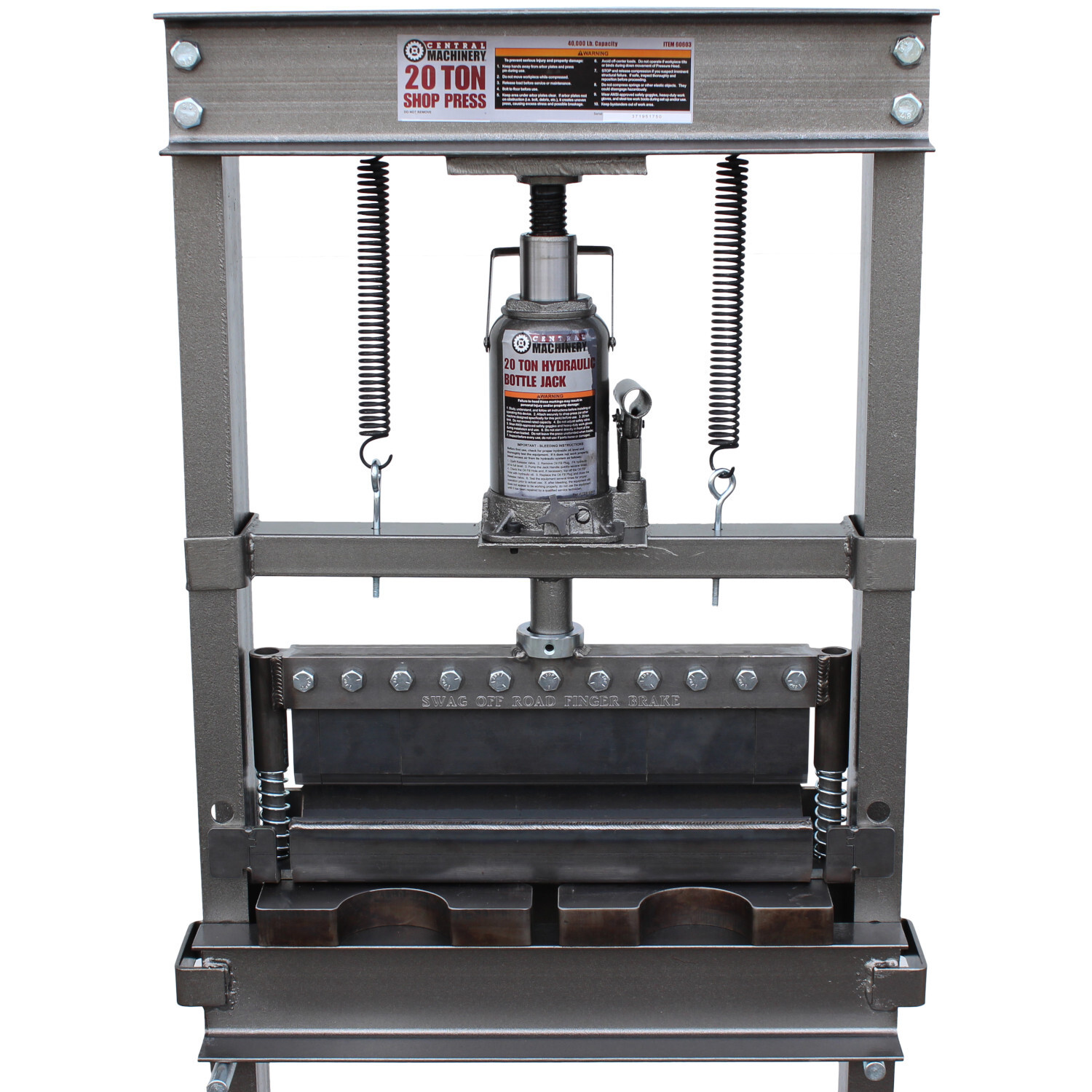 SWAG Off Road 20 Ton Heavy Duty Finger Brake FULLY WELDED